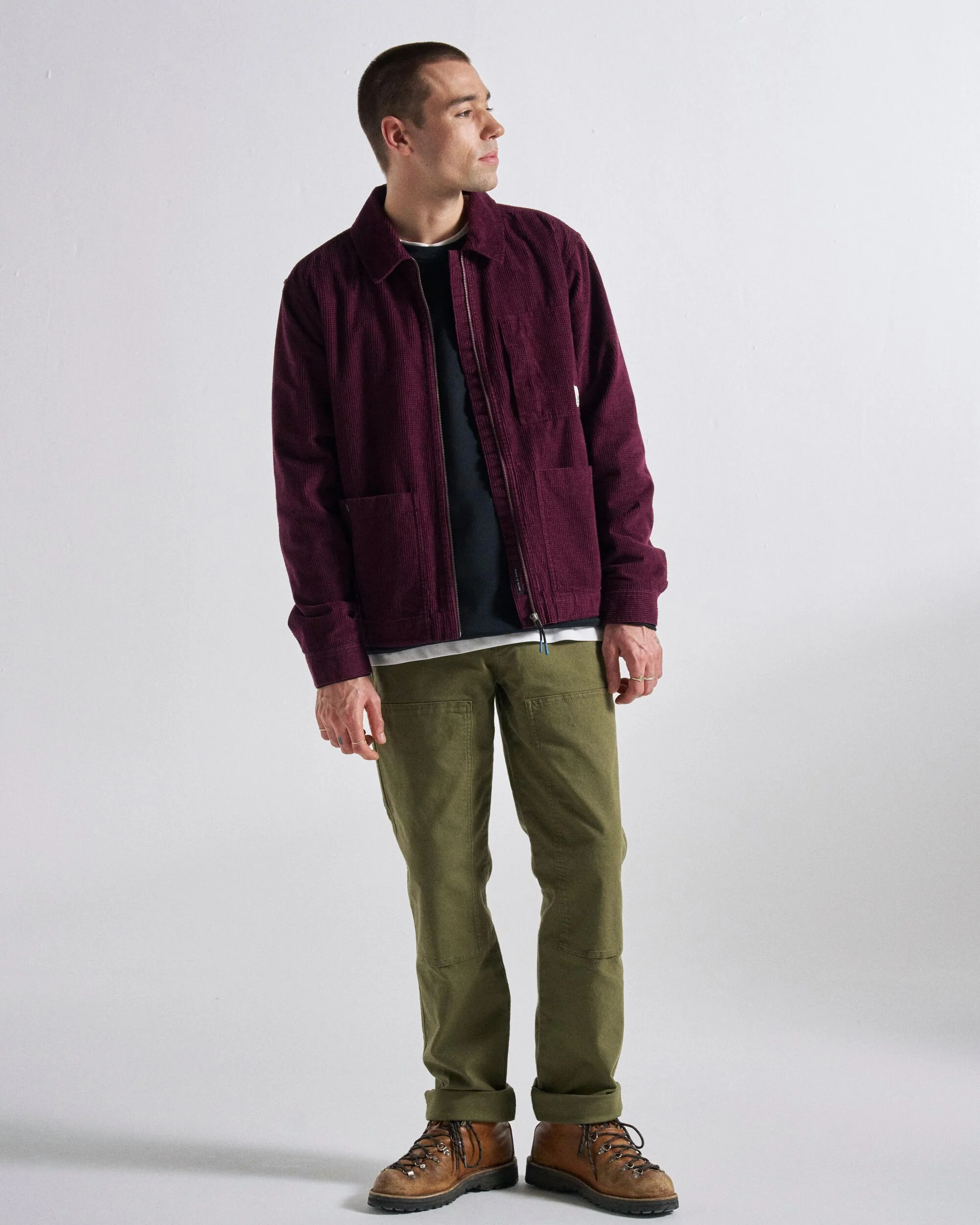 Harvest Organic Cotton Cord Overshirt - Fig - Image 3