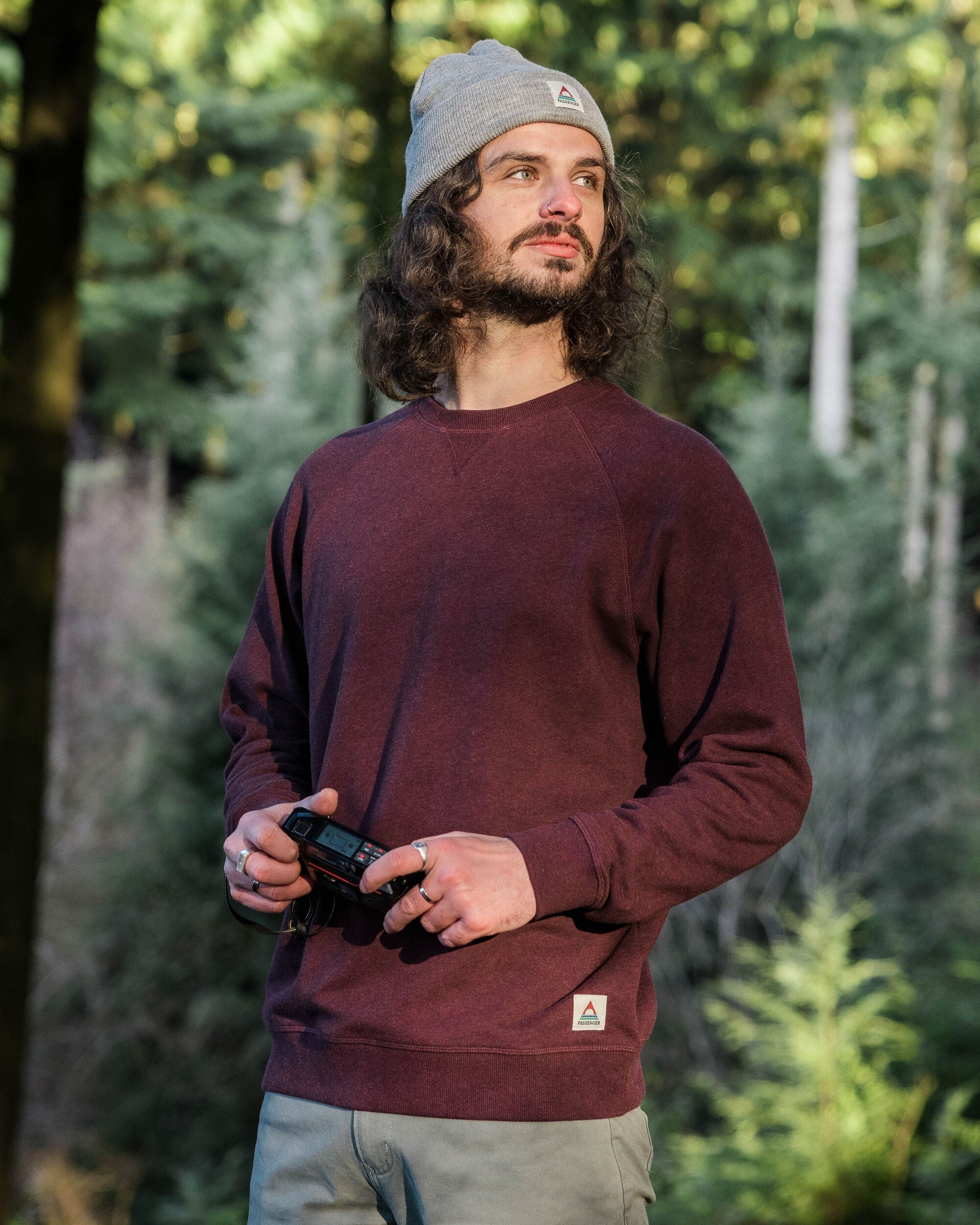 Heritage Men's Sweatshirt - Wine Marl - Image 3