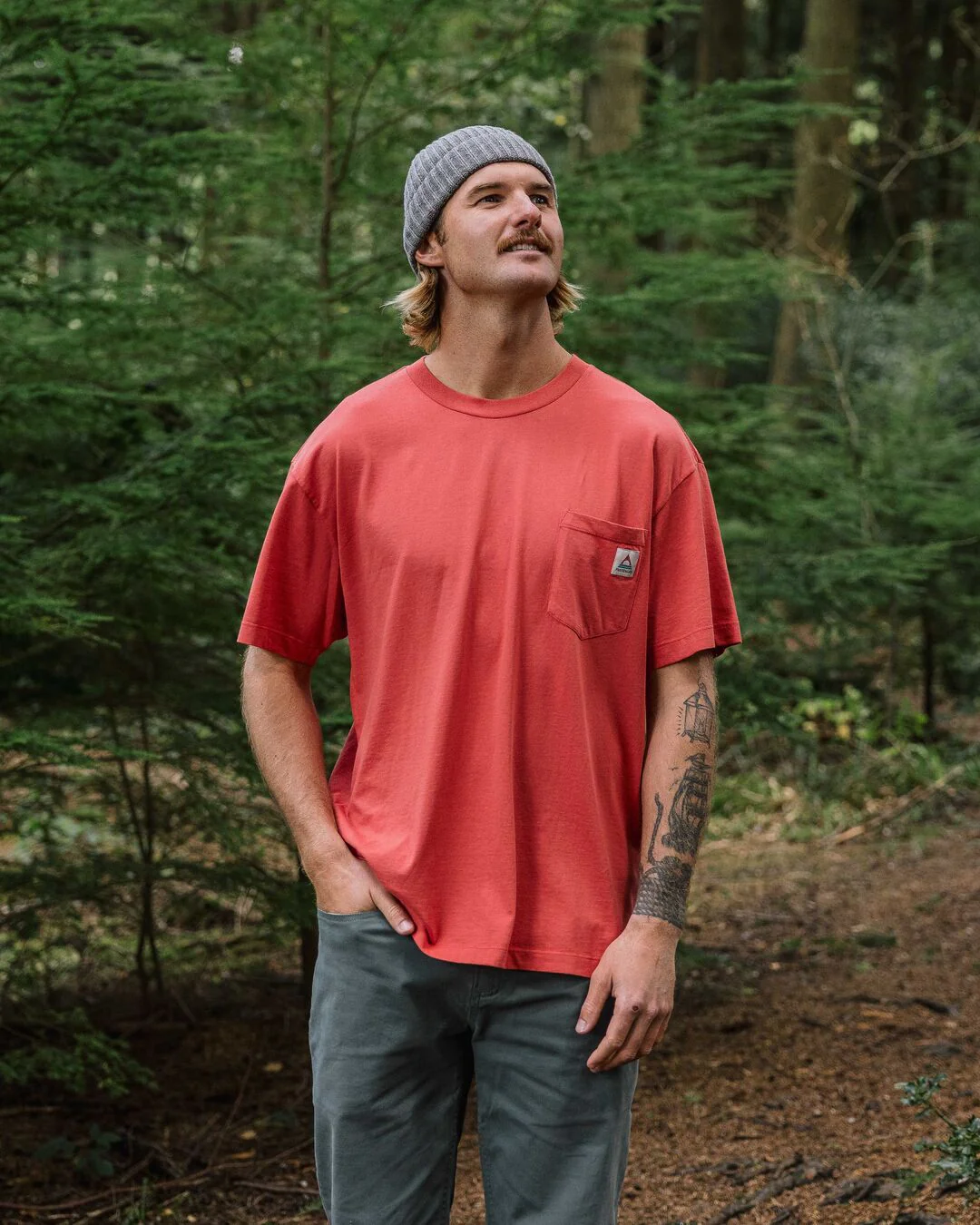 Heritage Relaxed Fit T-Shirt - Cardinal - Image 3