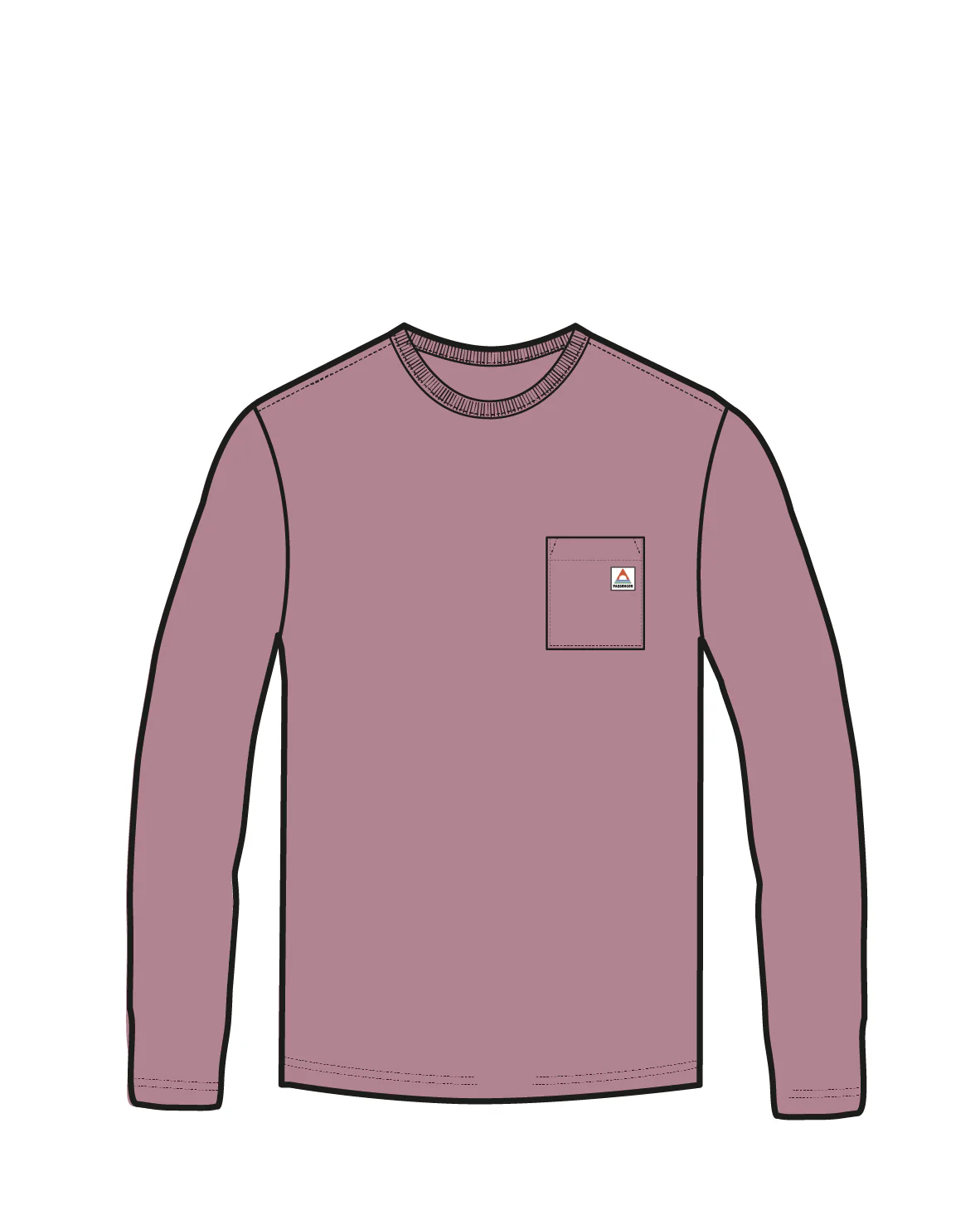 Heritage Organic Relaxed Fit LS T-Shirt - Pink Haze - Image 5