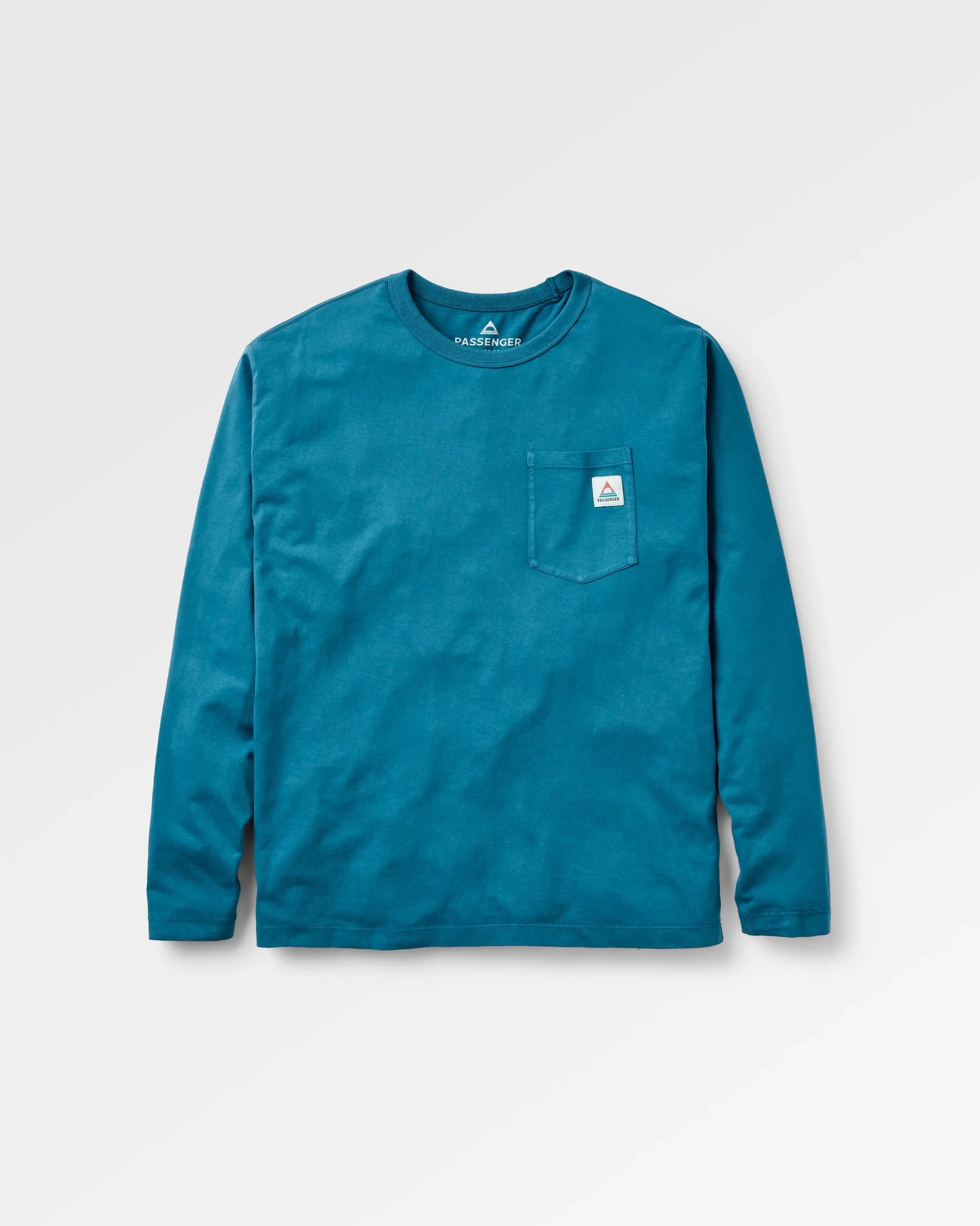 Heritage Organic Relaxed Fit LS T-Shirt - Tidal Blue