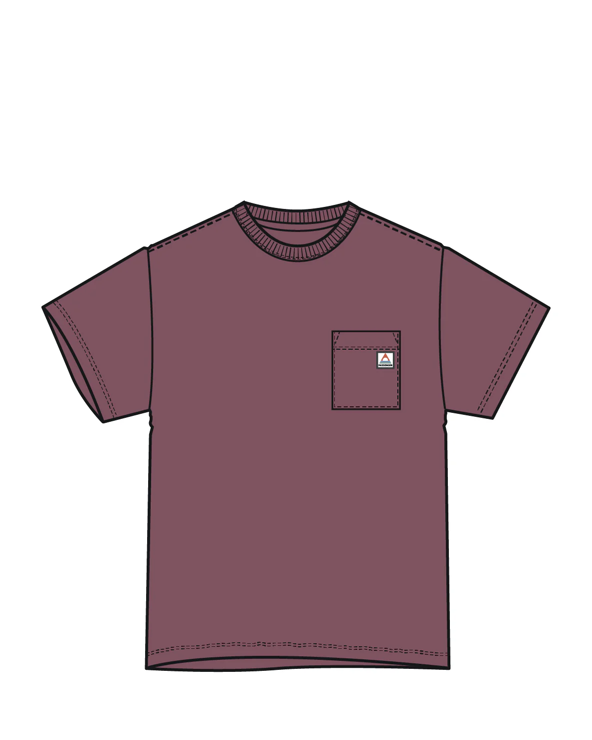 Heritage Organic Relaxed Fit T-Shirt - Mauve Dusk - Image 9