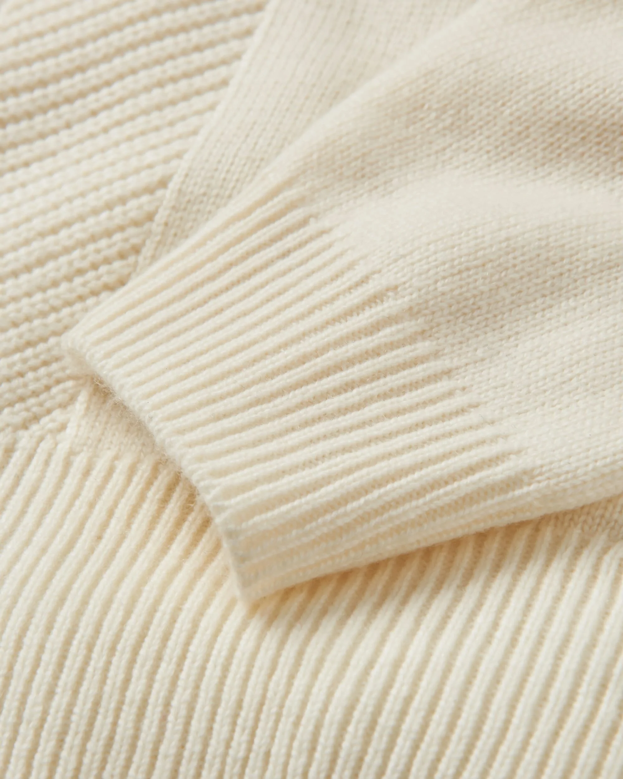 Hideout Oversized Knitted Jumper - Off White - Image 4
