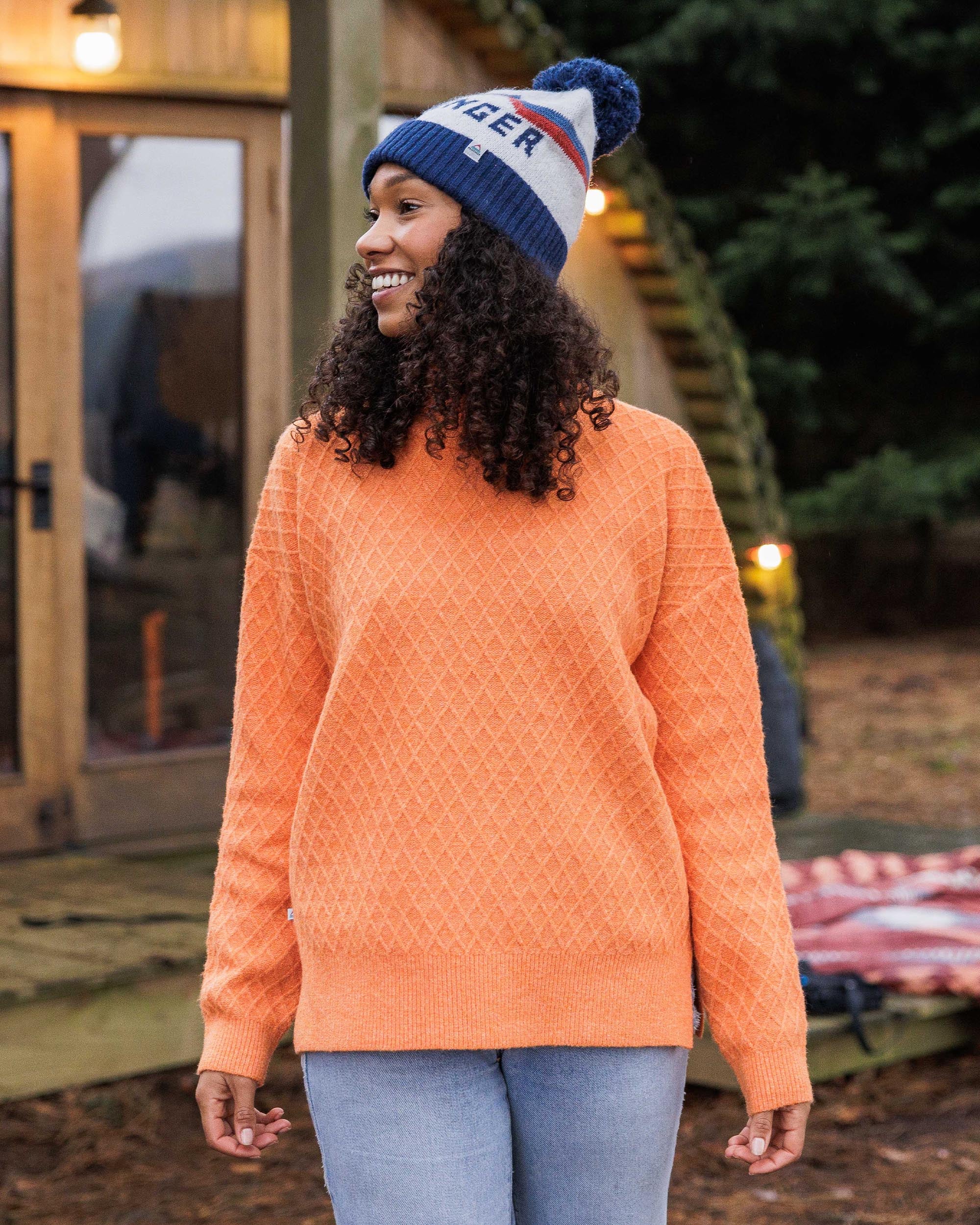 Hinterland Knitted Jumper - Apricot - Image 2