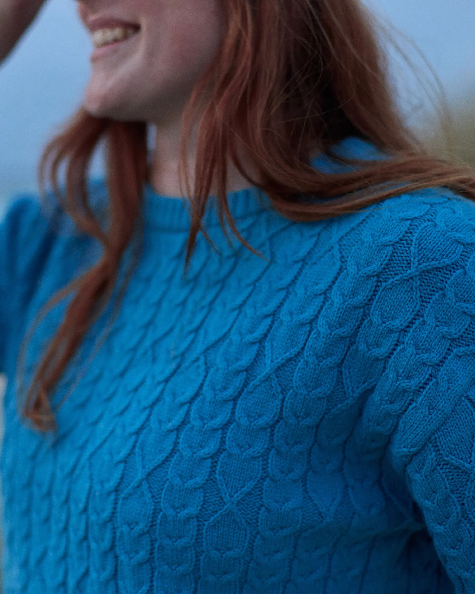Homely Short Sleeve Knitted Jumper - Bluejay - Image 4