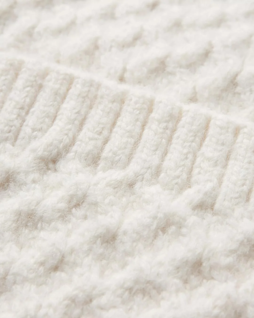 Homey Knitted Cable Cardigan - Off White - Image 6
