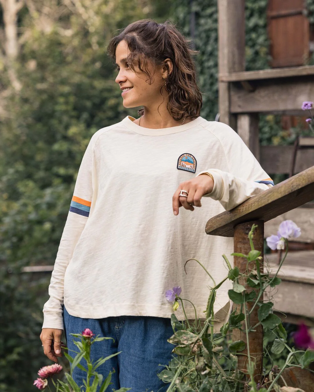 Hope Oversized LS T-Shirt - Birch - Image 4