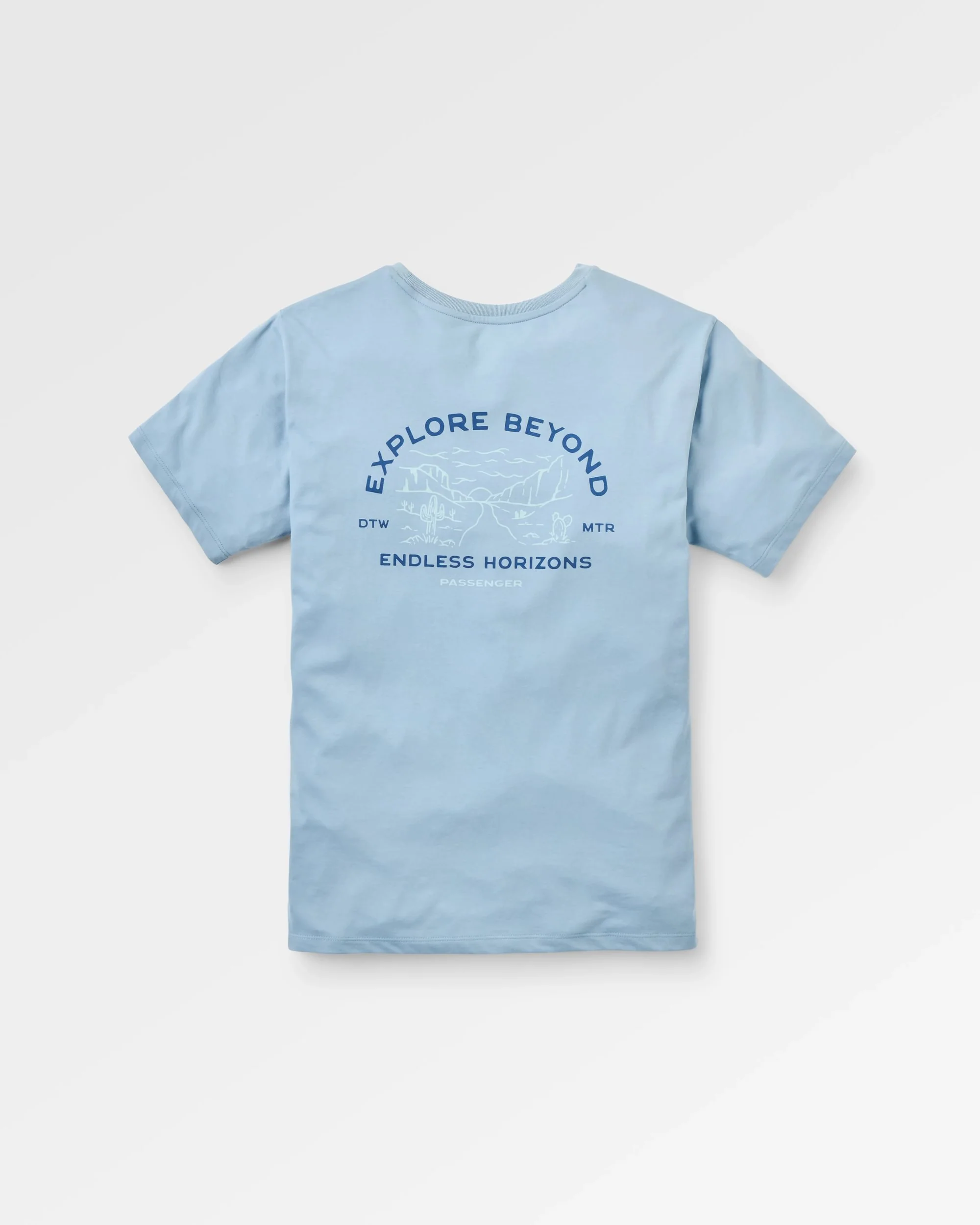 Horizons T-Shirt - Faded Denim - Image 5