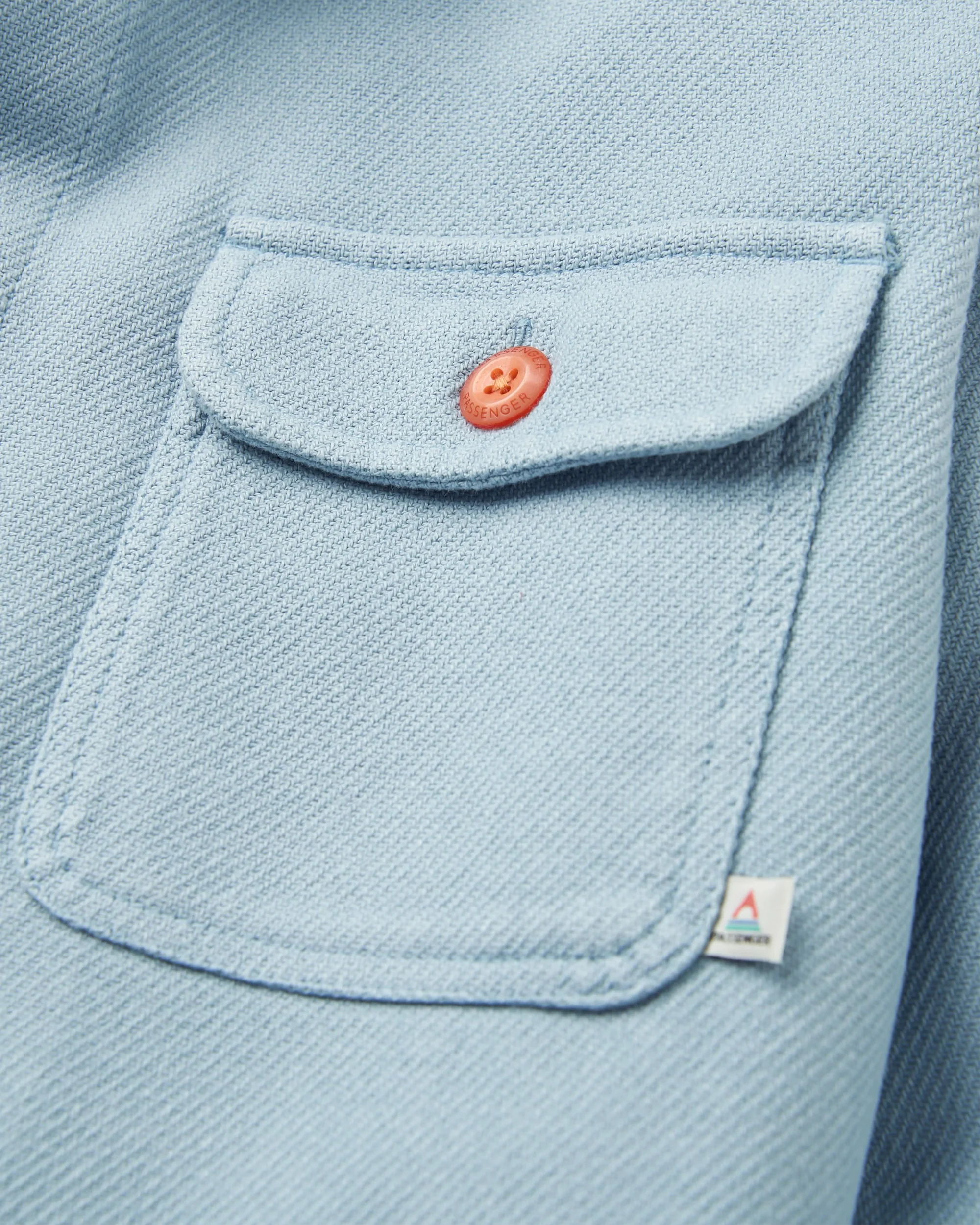 Island Twill Shirt - Faded Denim - Image 7