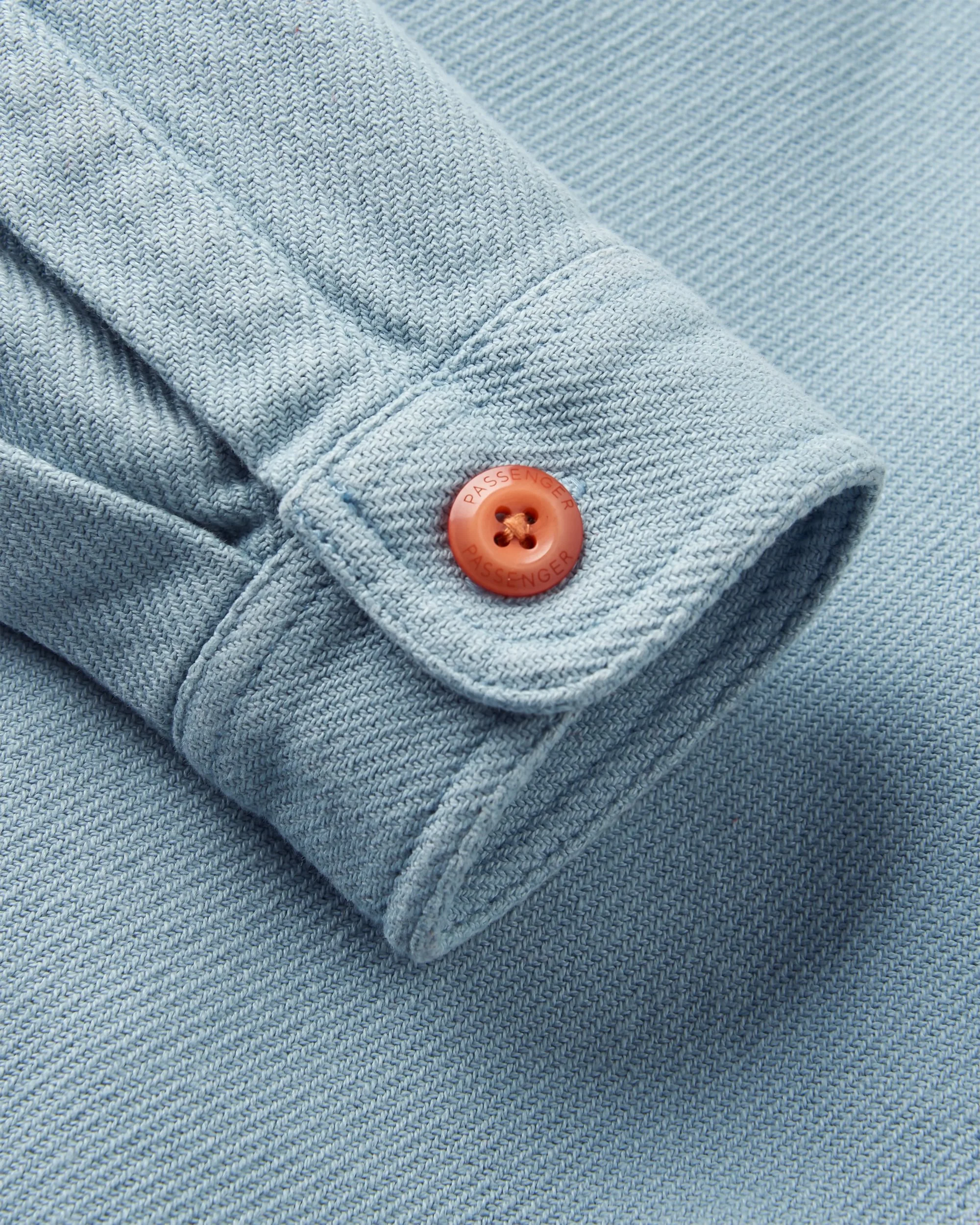 Island Twill Shirt - Faded Denim - Image 9