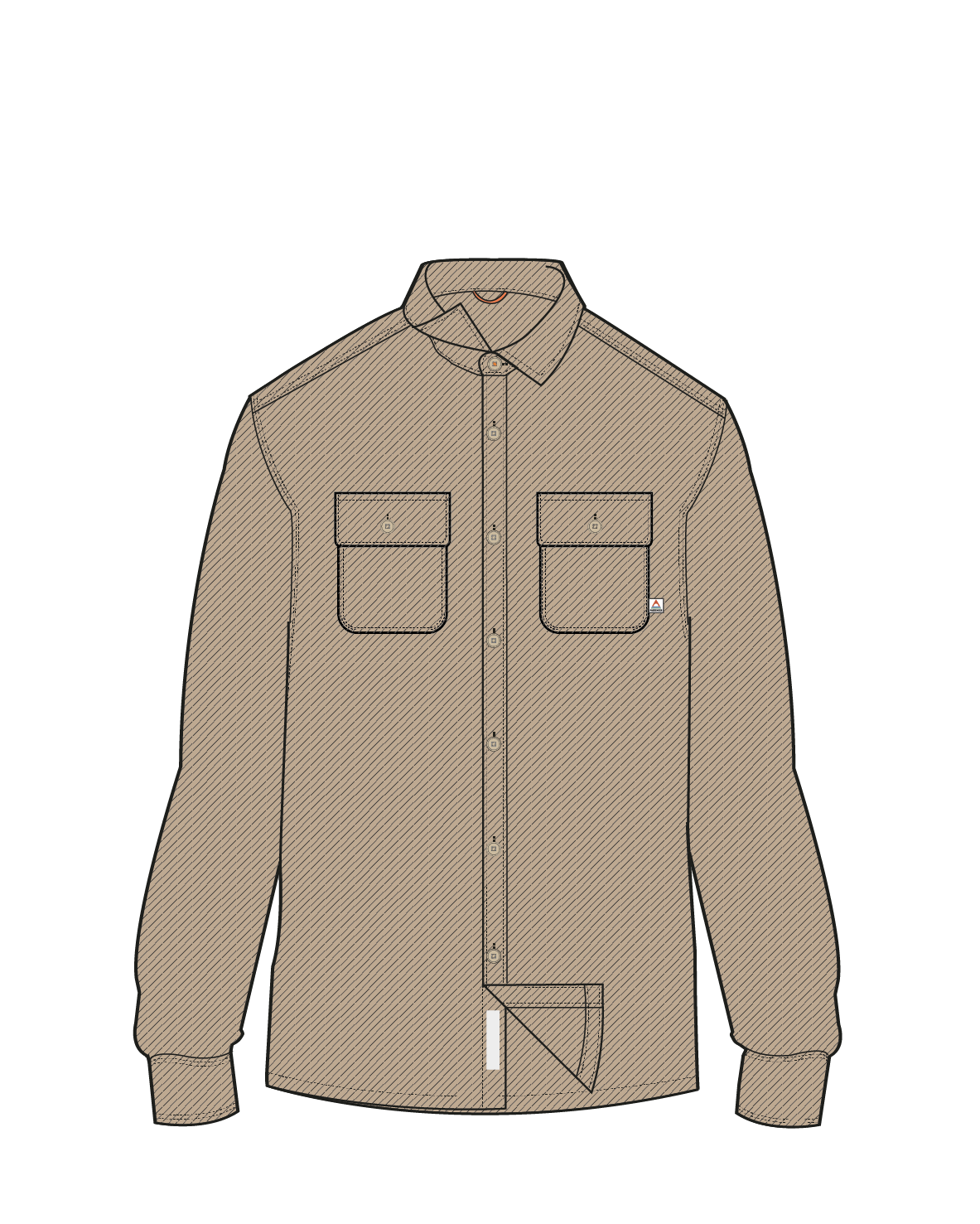 Island Twill Shirt - Stone - Image 11
