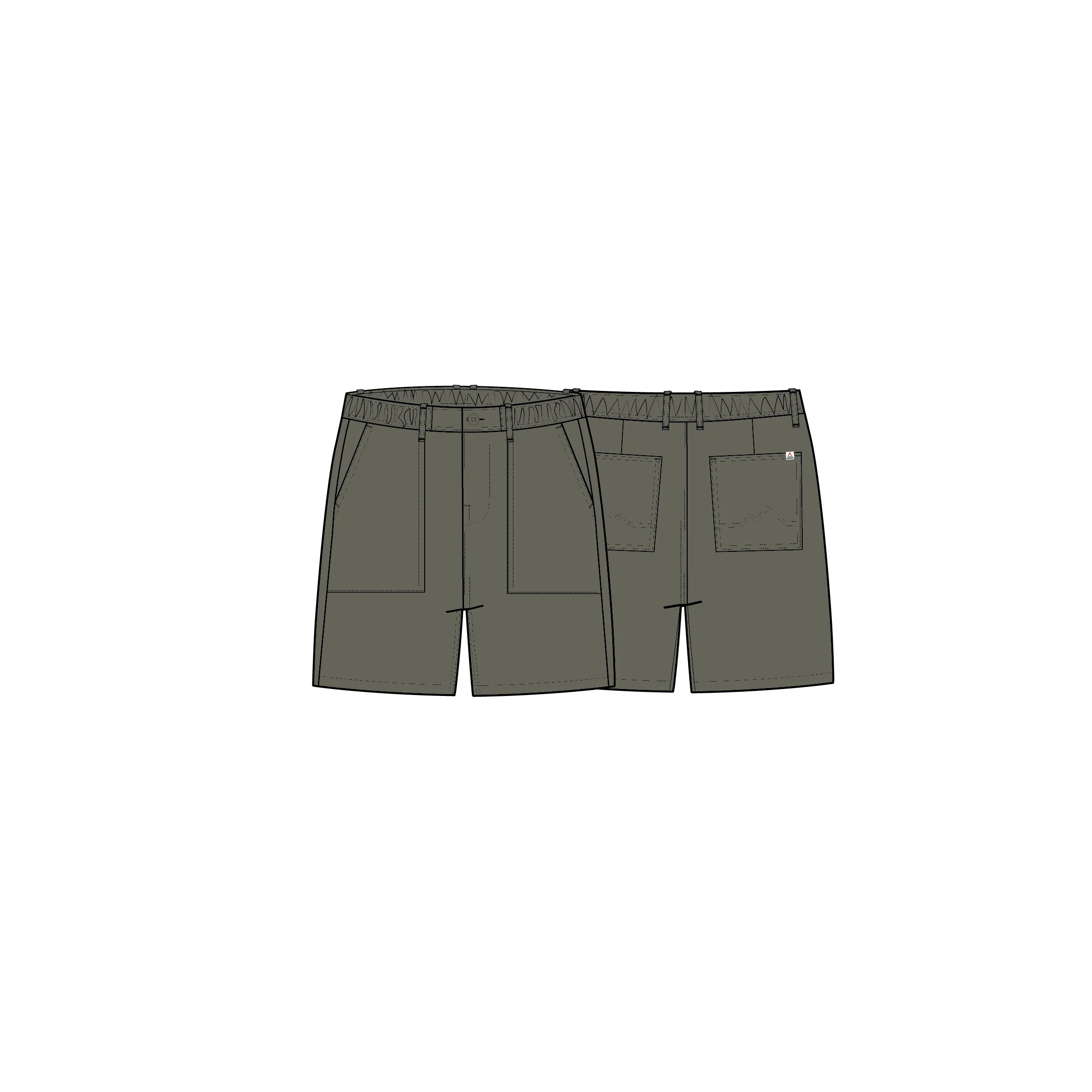 Kimmer Ripstop Cotton Short - Dusty Olive - Image 8