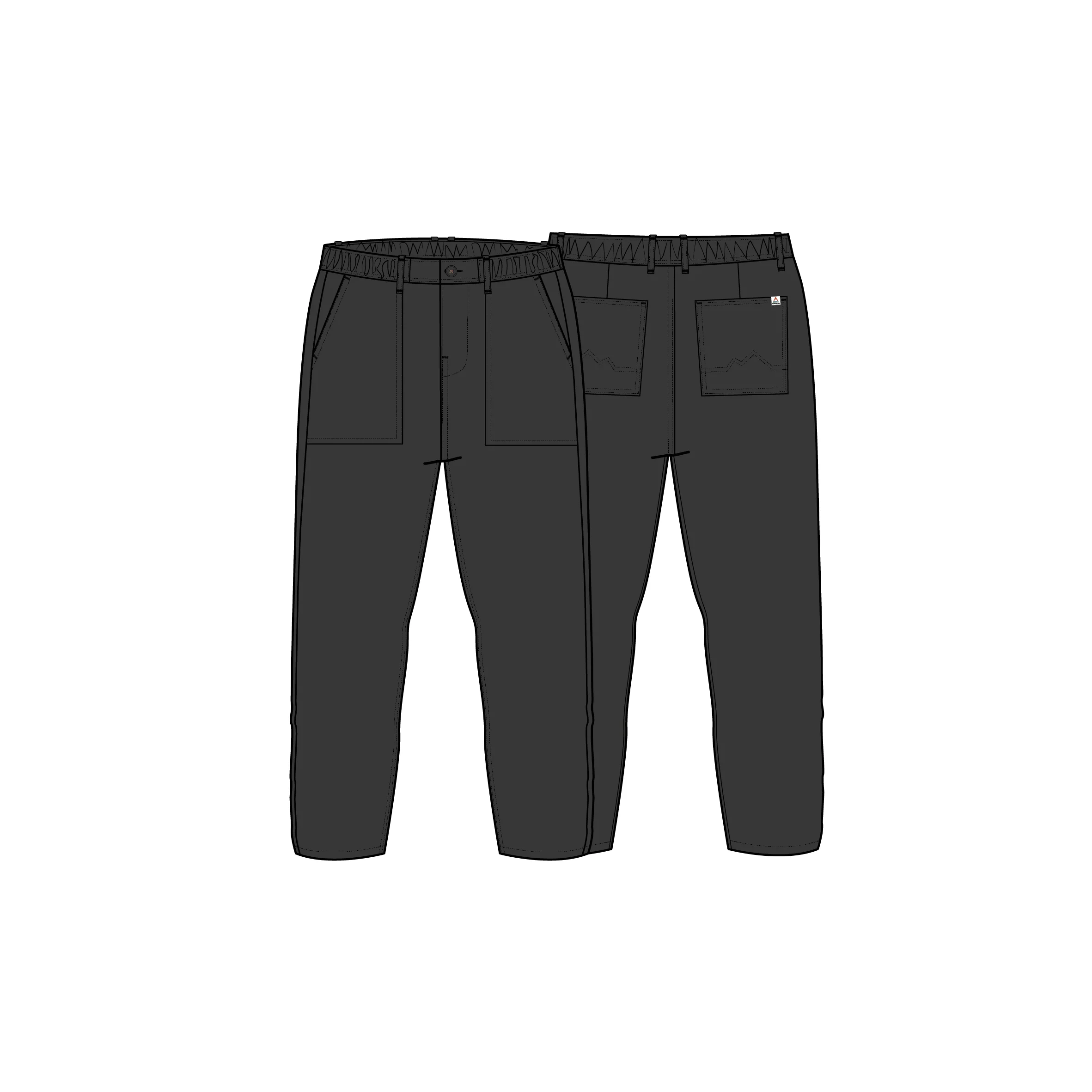 Kimmer Ripstop Cotton Trouser - Black - Image 8