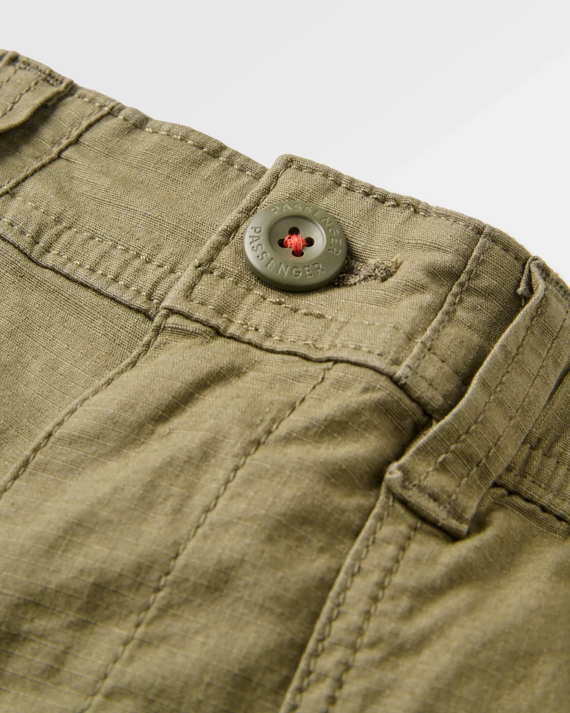 Kimmer Ripstop Cotton Trouser - Dusty Olive - Image 3