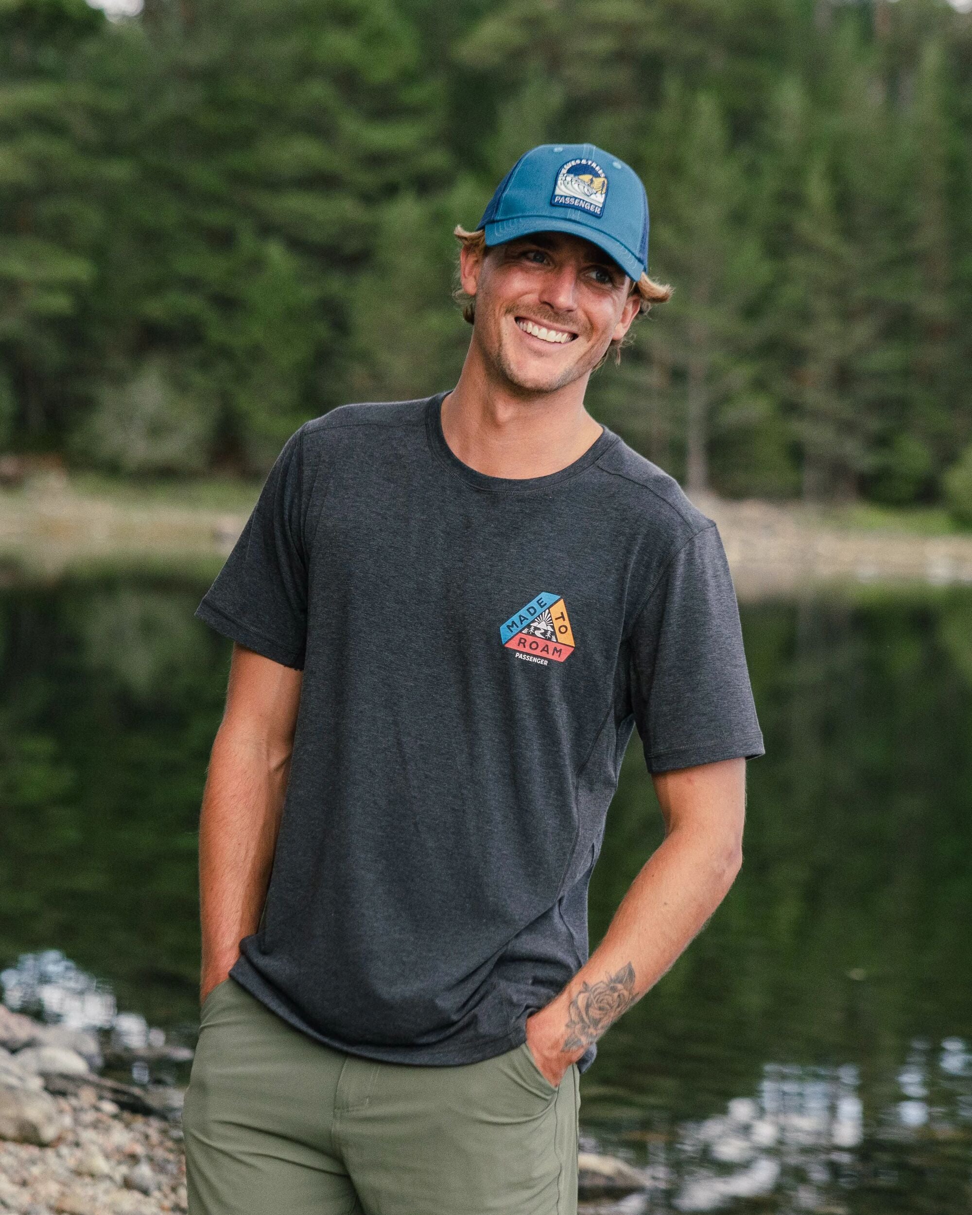Kirkwood Textured Active T-Shirt - Black - Image 3