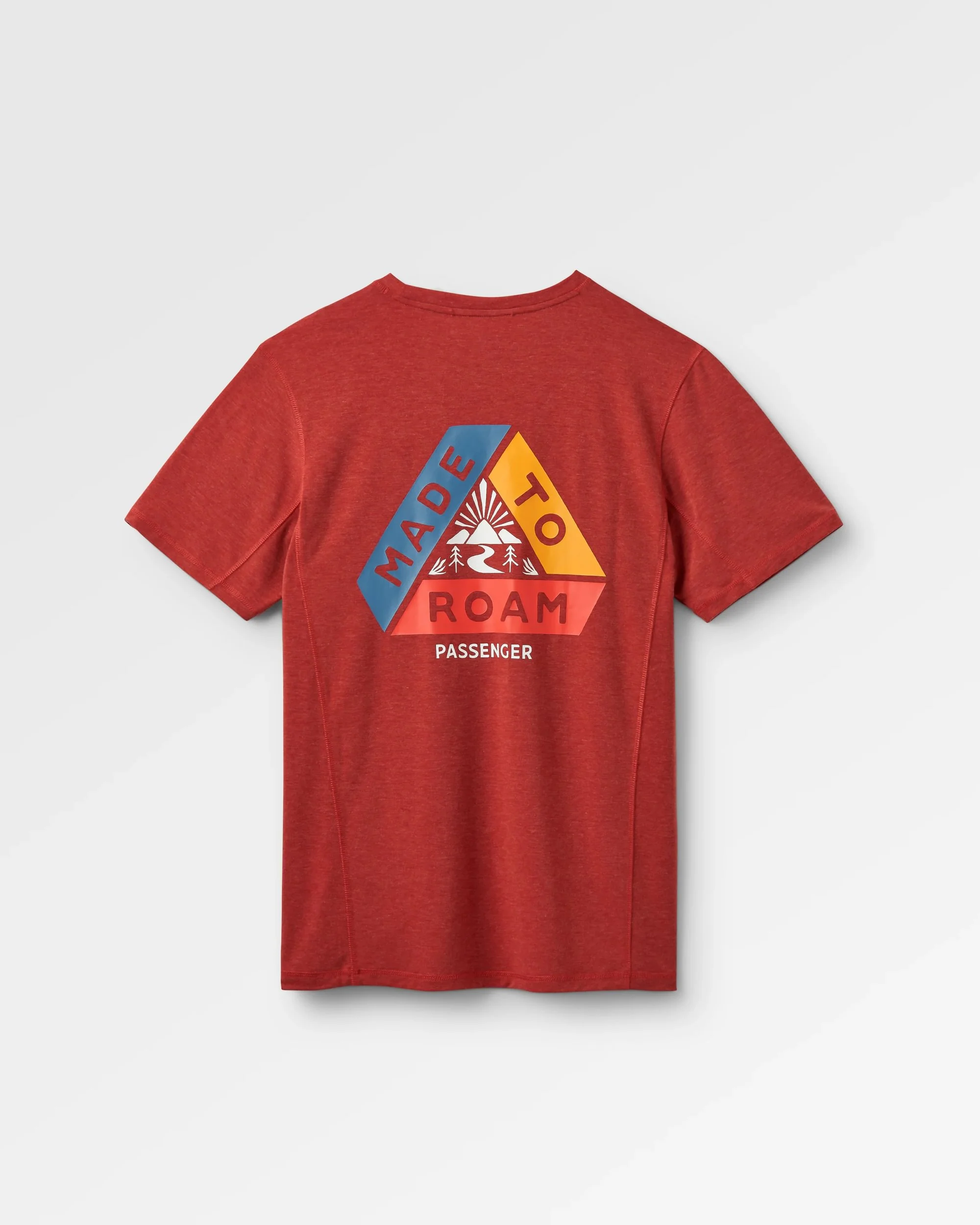 Kirkwood Textured Active T-Shirt - Red Ochre - Image 5