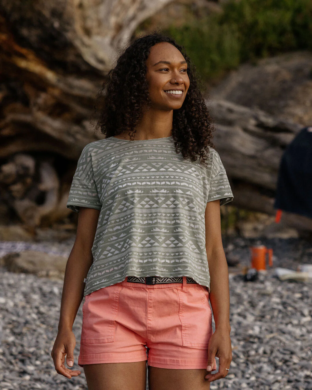 Kirra Devore T-Shirt - Pistachio - Image 2