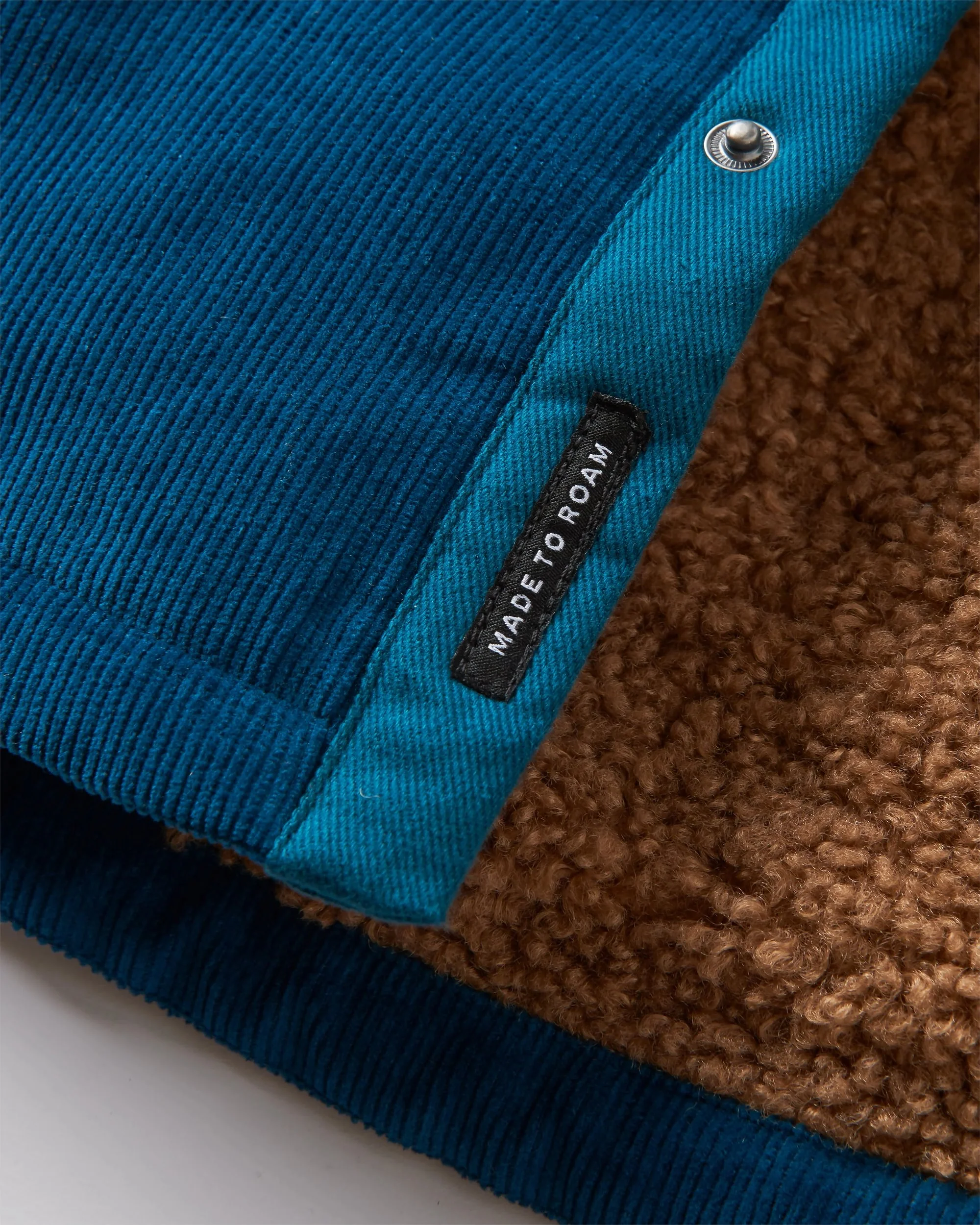 Kodiak Sherpa Lined Cord Overshirt - Tidal Blue - Image 5