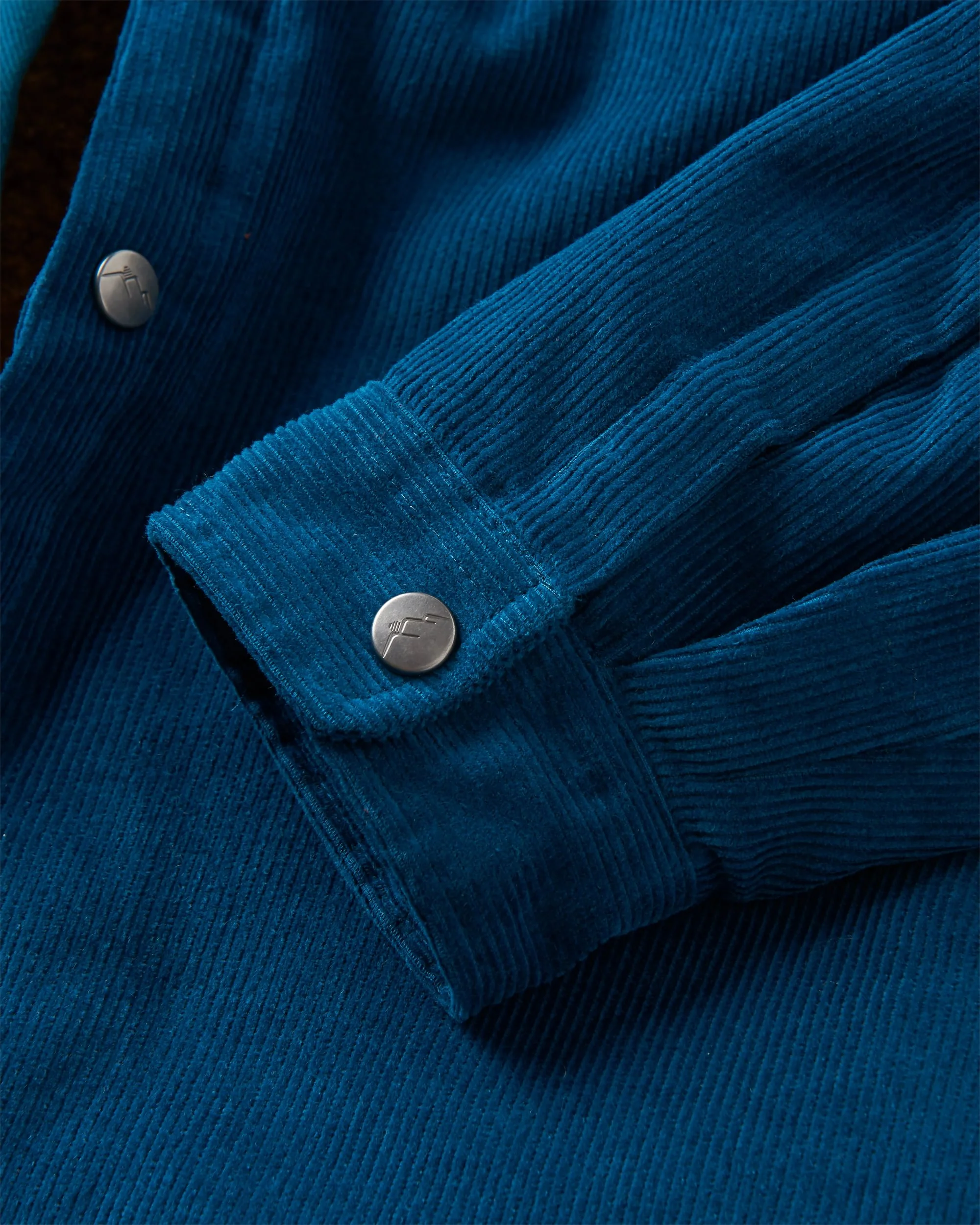 Kodiak Sherpa Lined Cord Overshirt - Tidal Blue - Image 6
