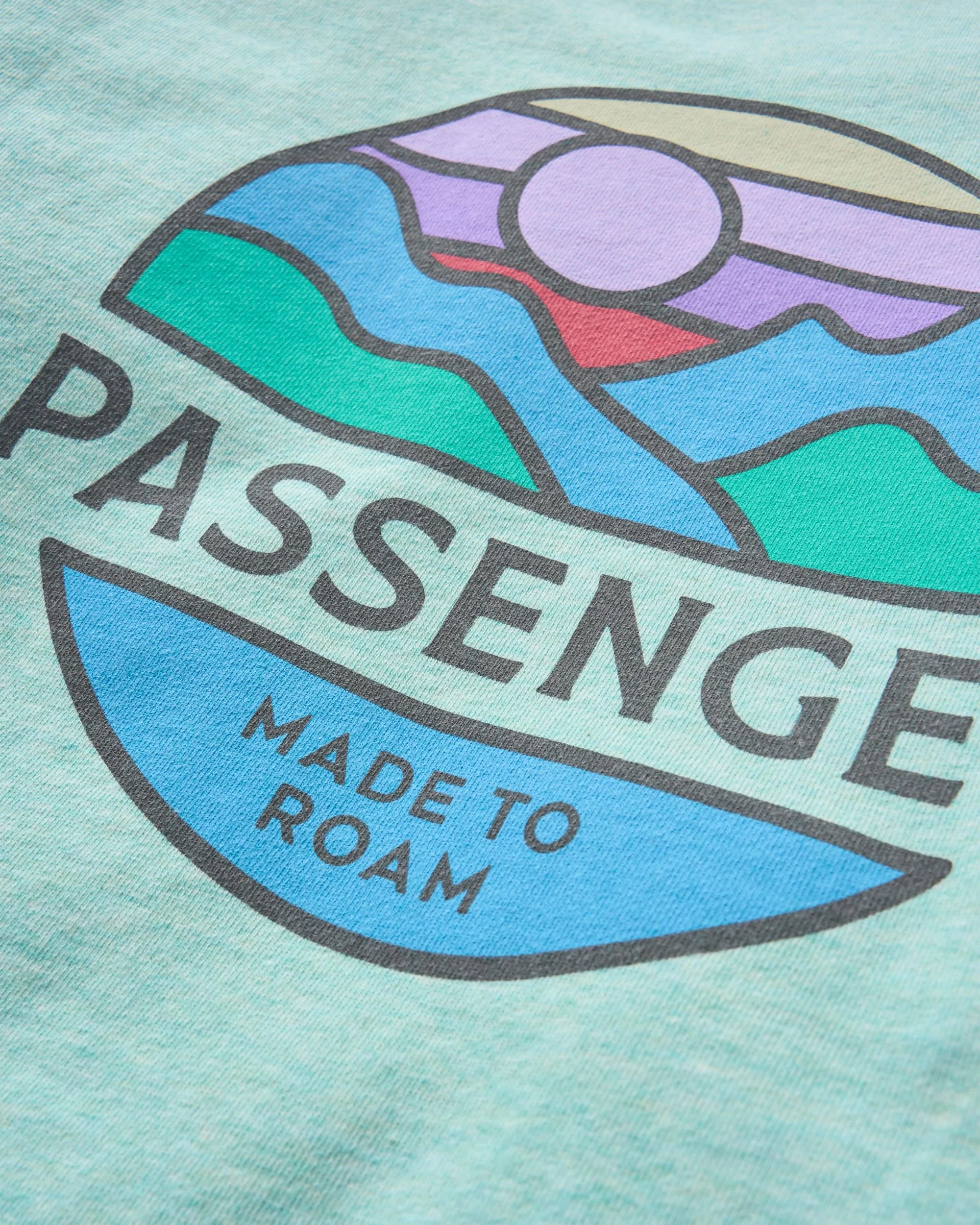 Laidback Organic Cotton Sweatshirt - Aqua Marl - Image 9
