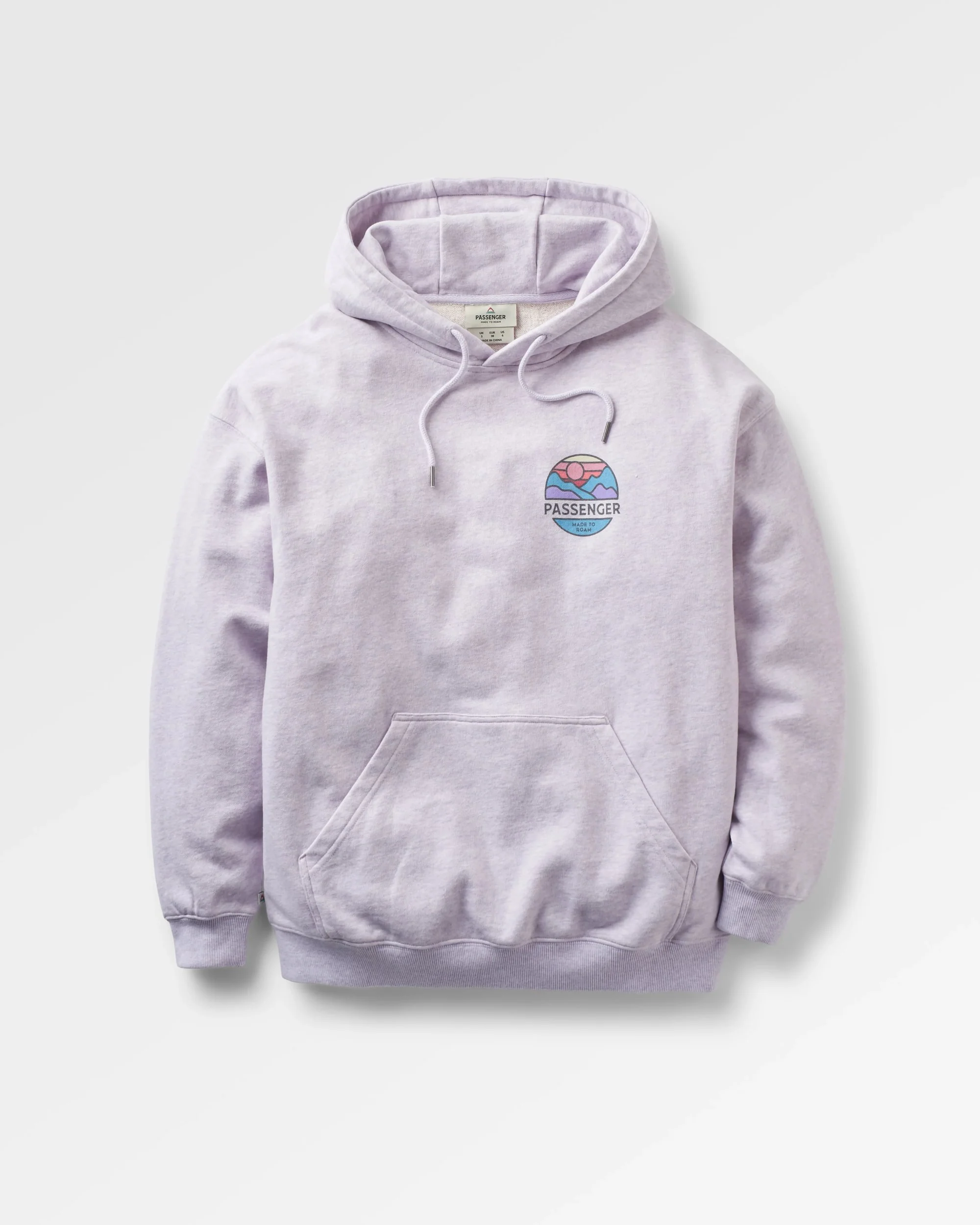 Laidback Organic Cotton Hoodie - Lilac Mist Marl - Image 2