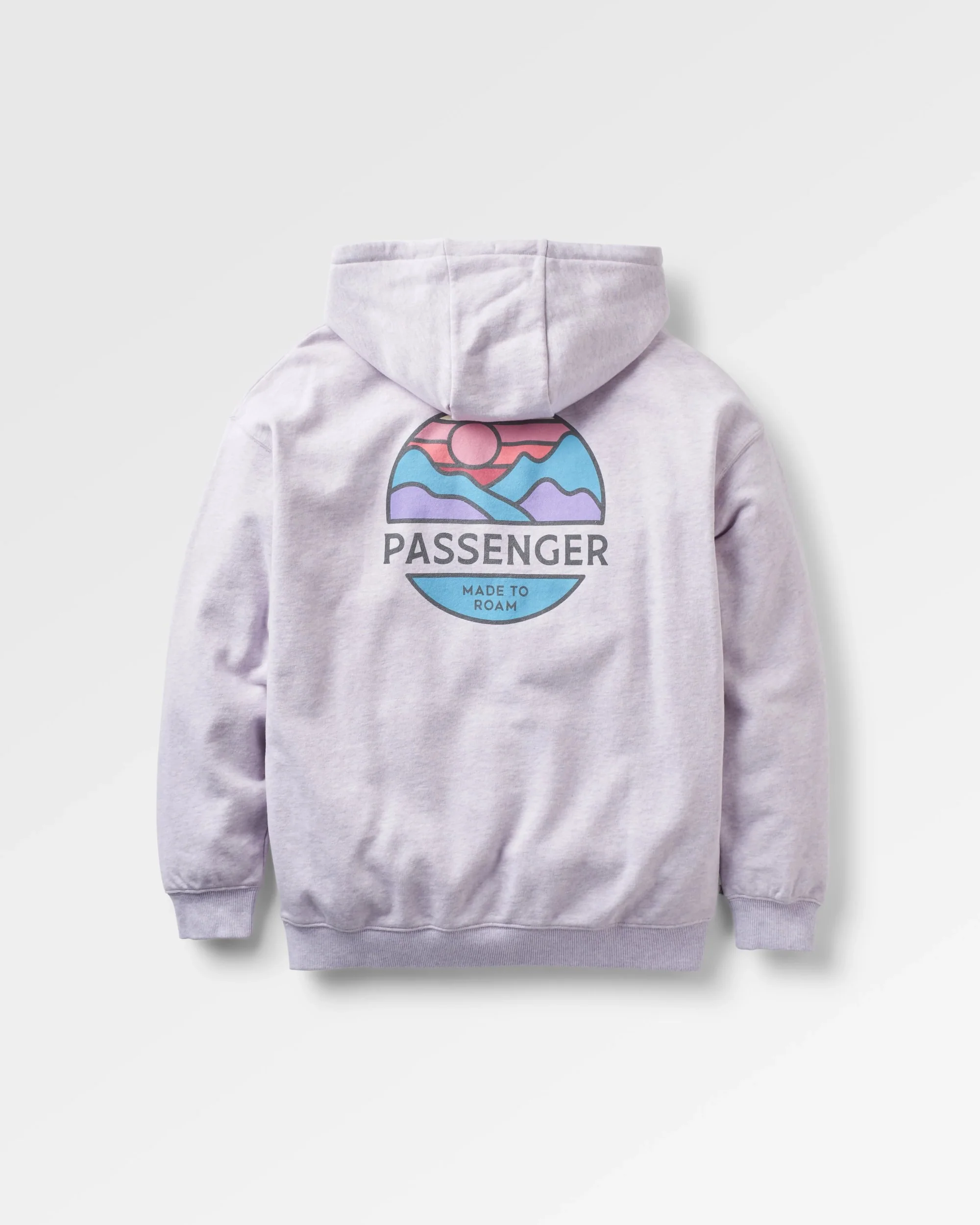 Laidback Organic Cotton Hoodie - Lilac Mist Marl - Image 6