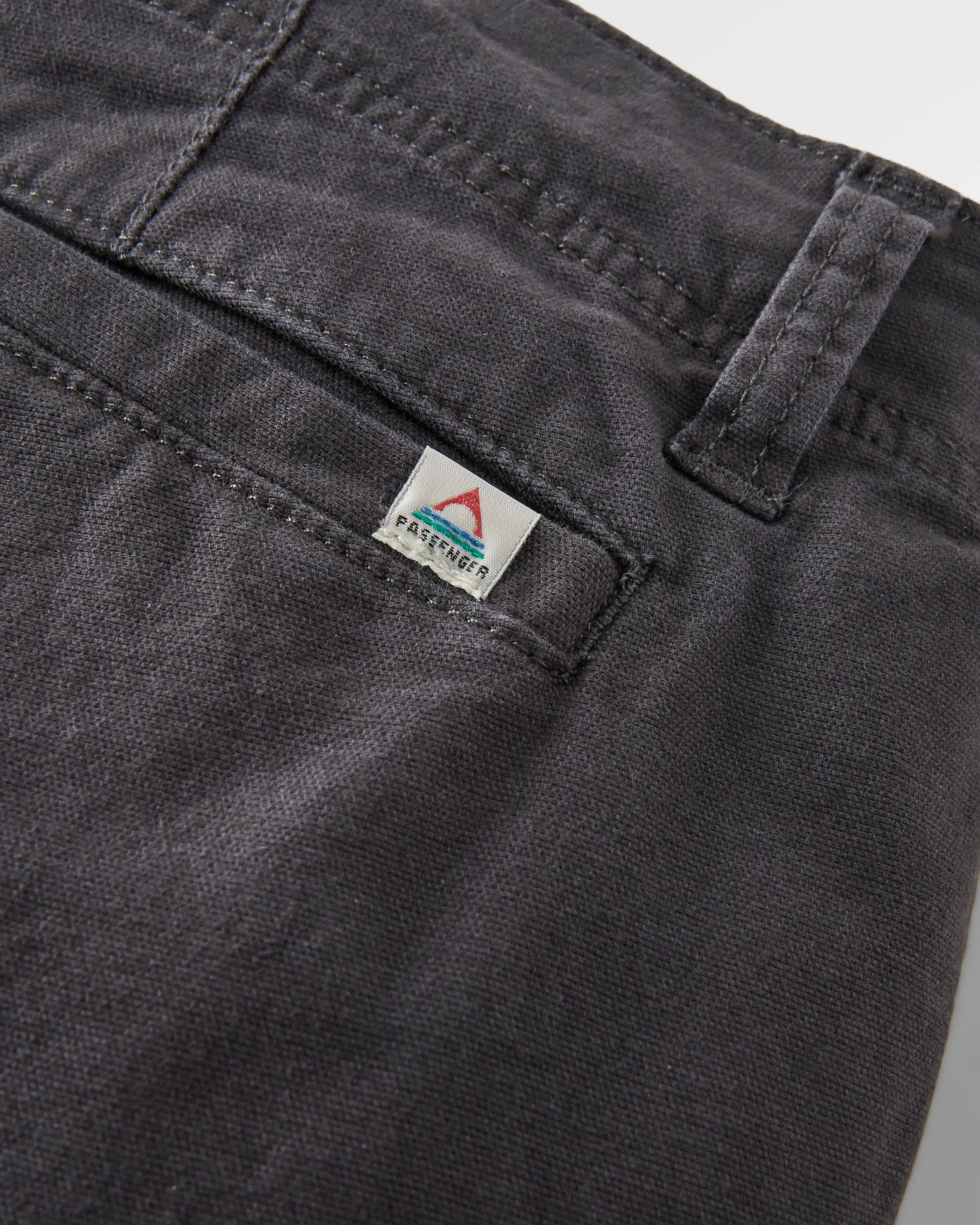Lakeside Cargo Cotton Trouser - Faded Black - Image 9