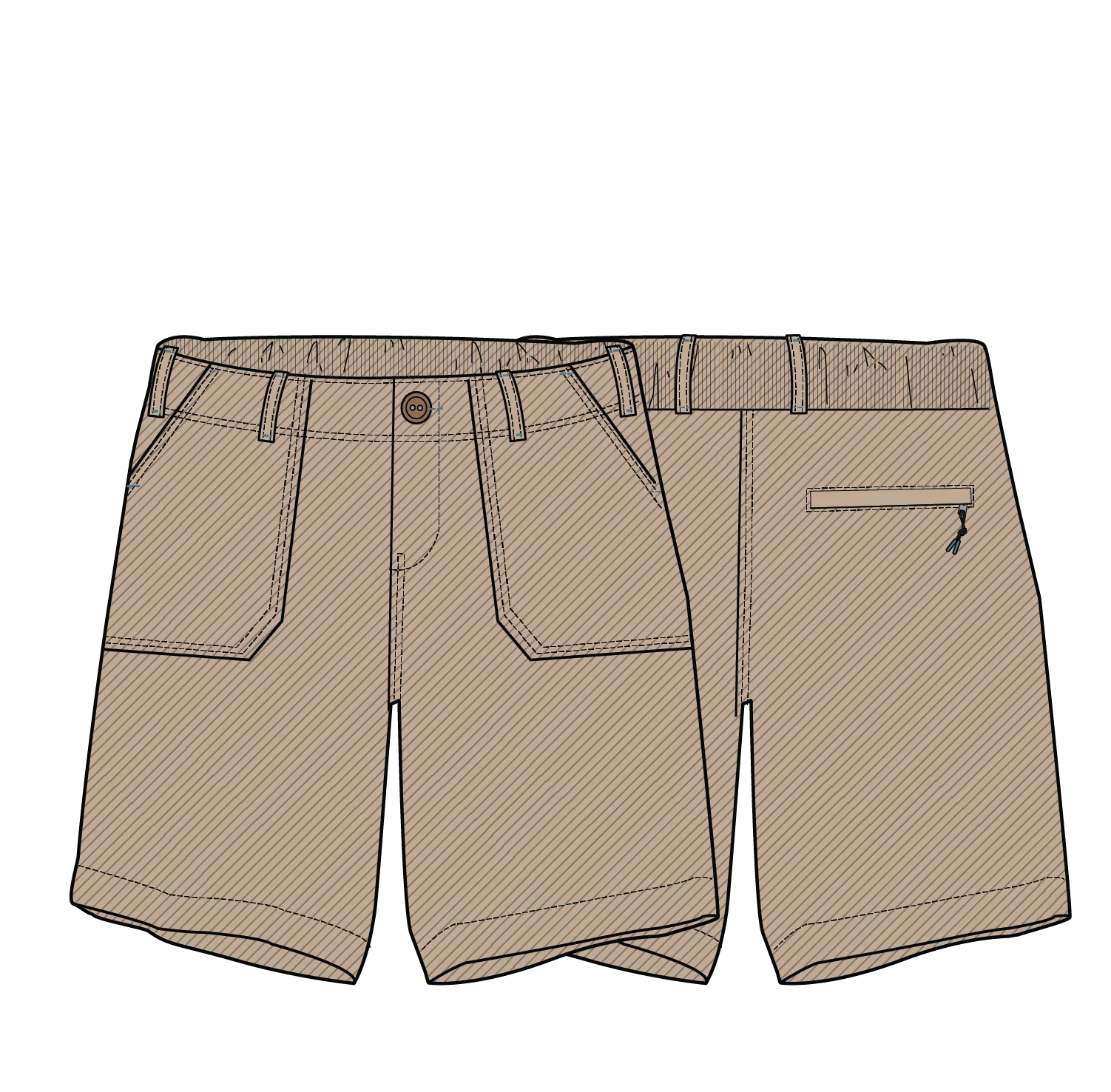 Lani Organic Twill Long Short - Elmwood - Image 12