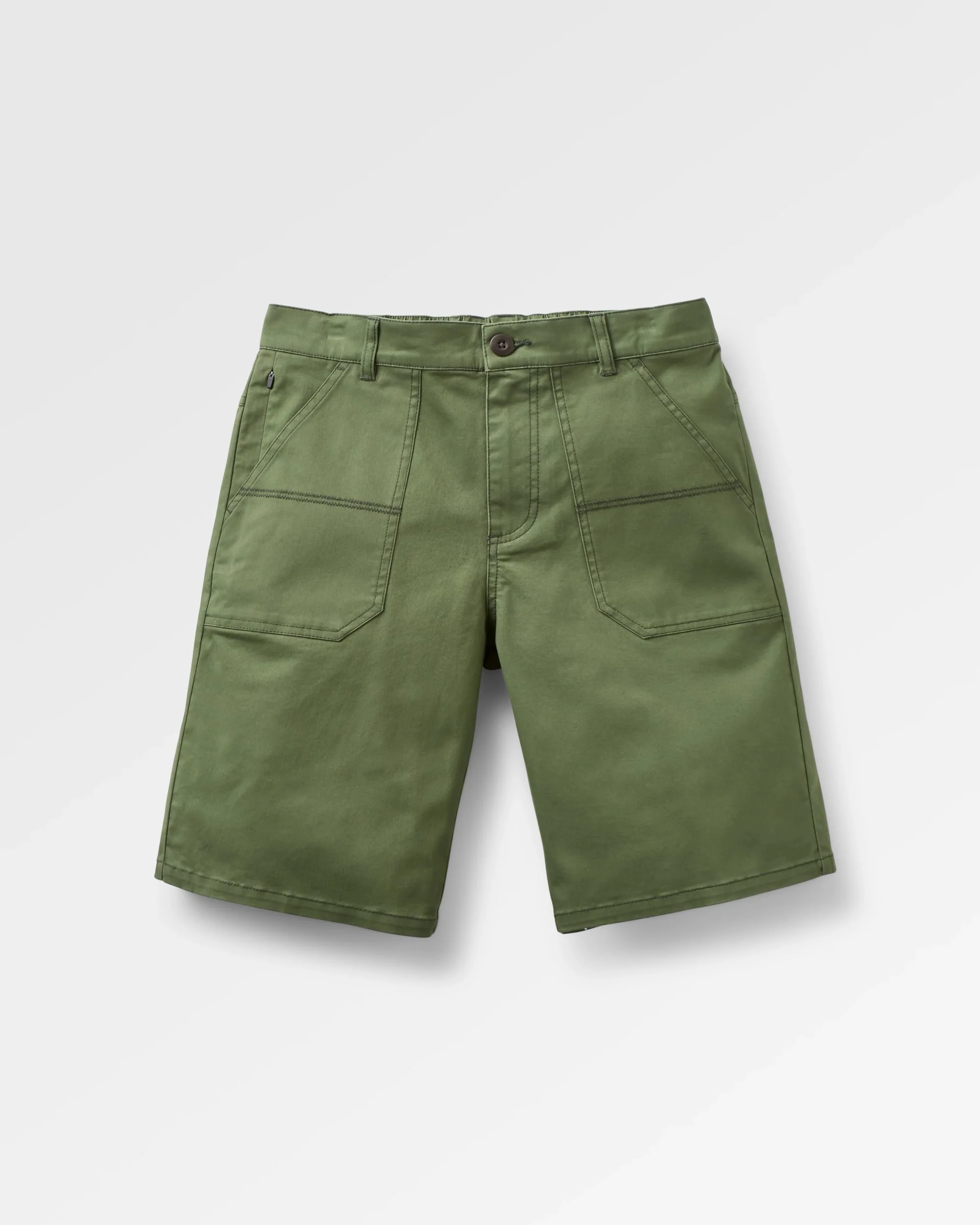Lani Organic Twill Long Short - Wild Green - Image 2