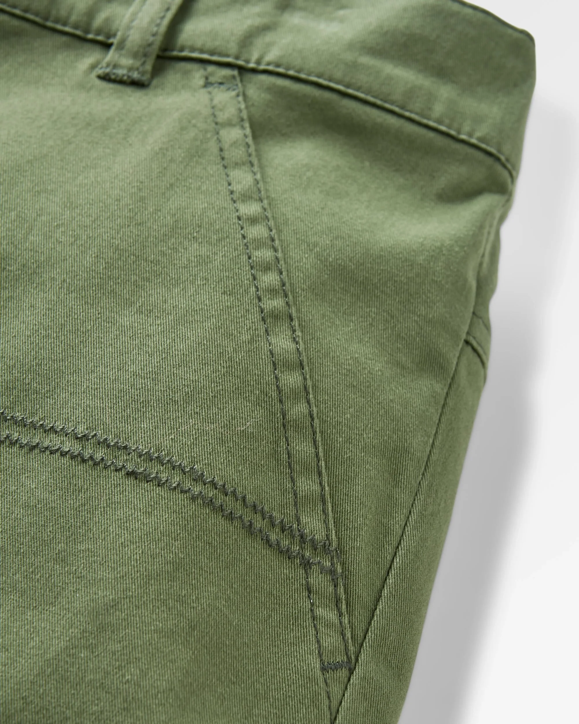 Lani Organic Twill Long Short - Wild Green - Image 8