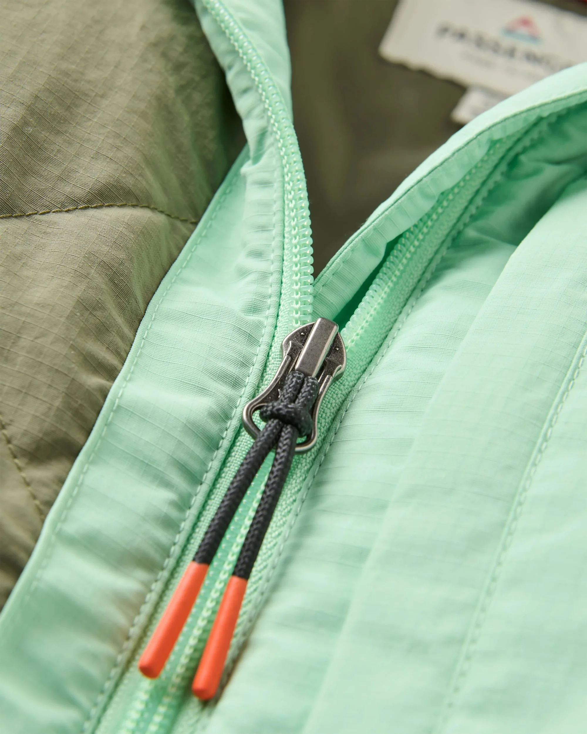 Lara Quilted Jacket - Grey Marl/Dusty Olive - Image 10
