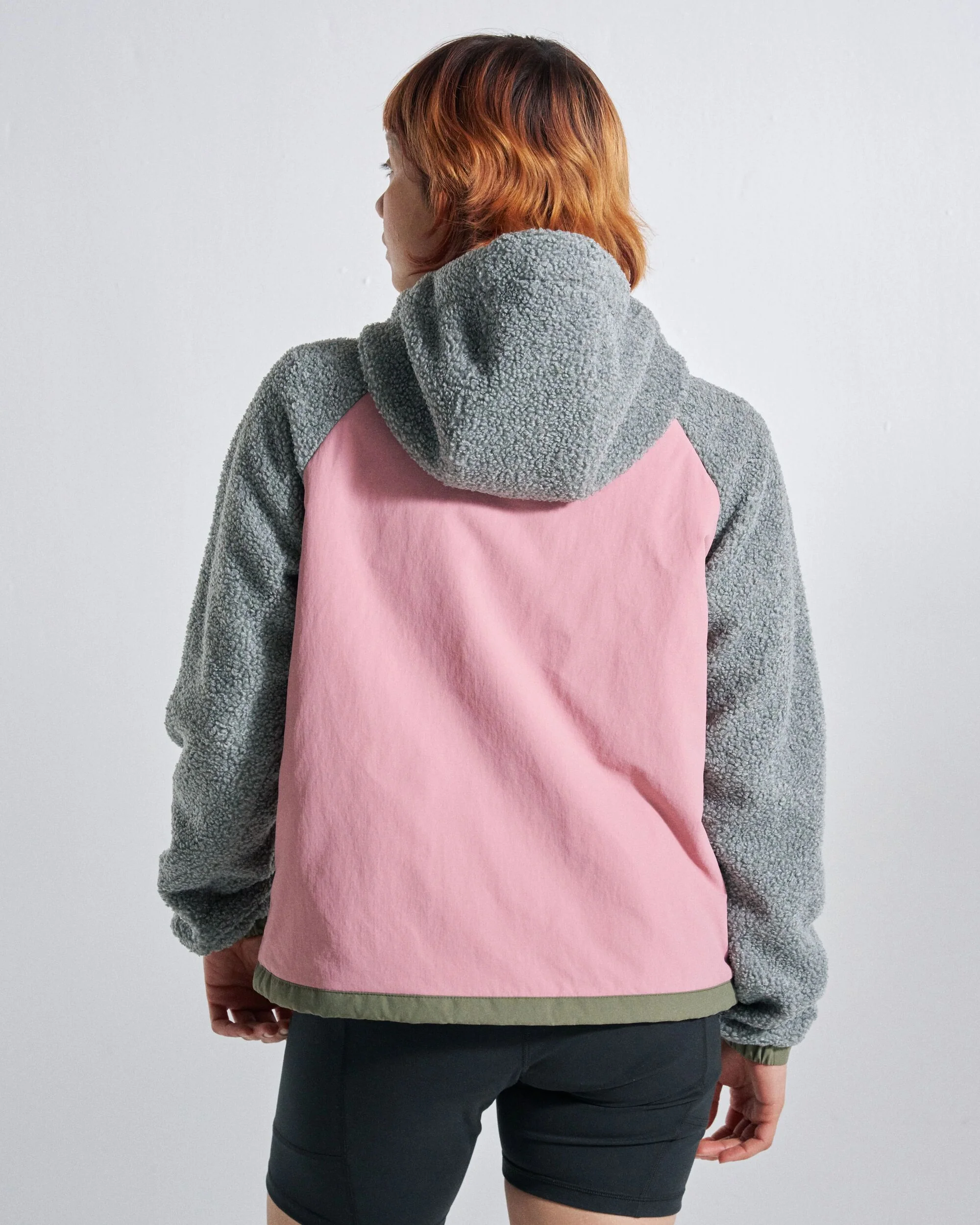 Lara Quilted Jacket - Grey Marl/Dusty Olive - Image 8