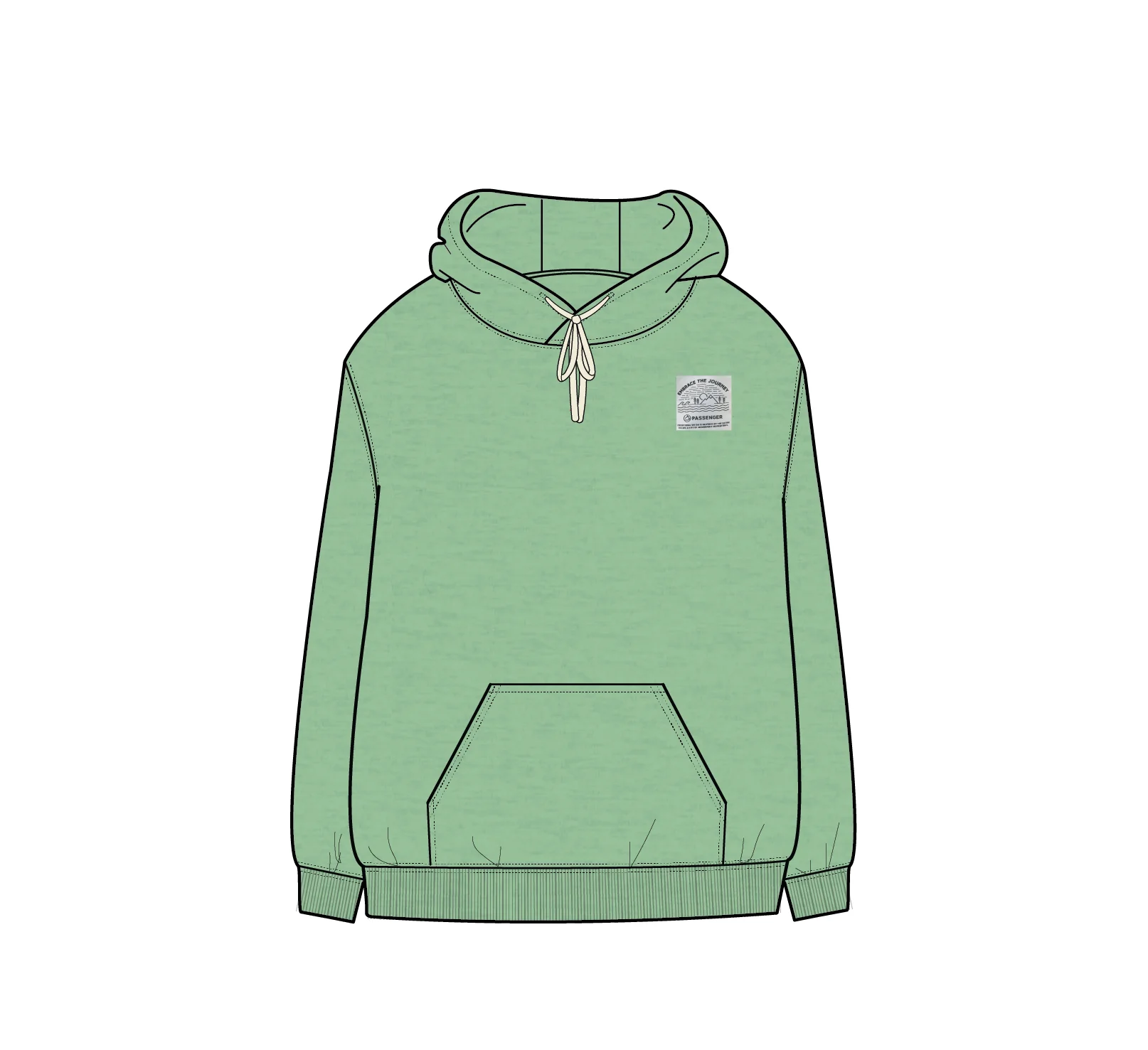 Legacy Hoodie - True Green Marl - Image 7