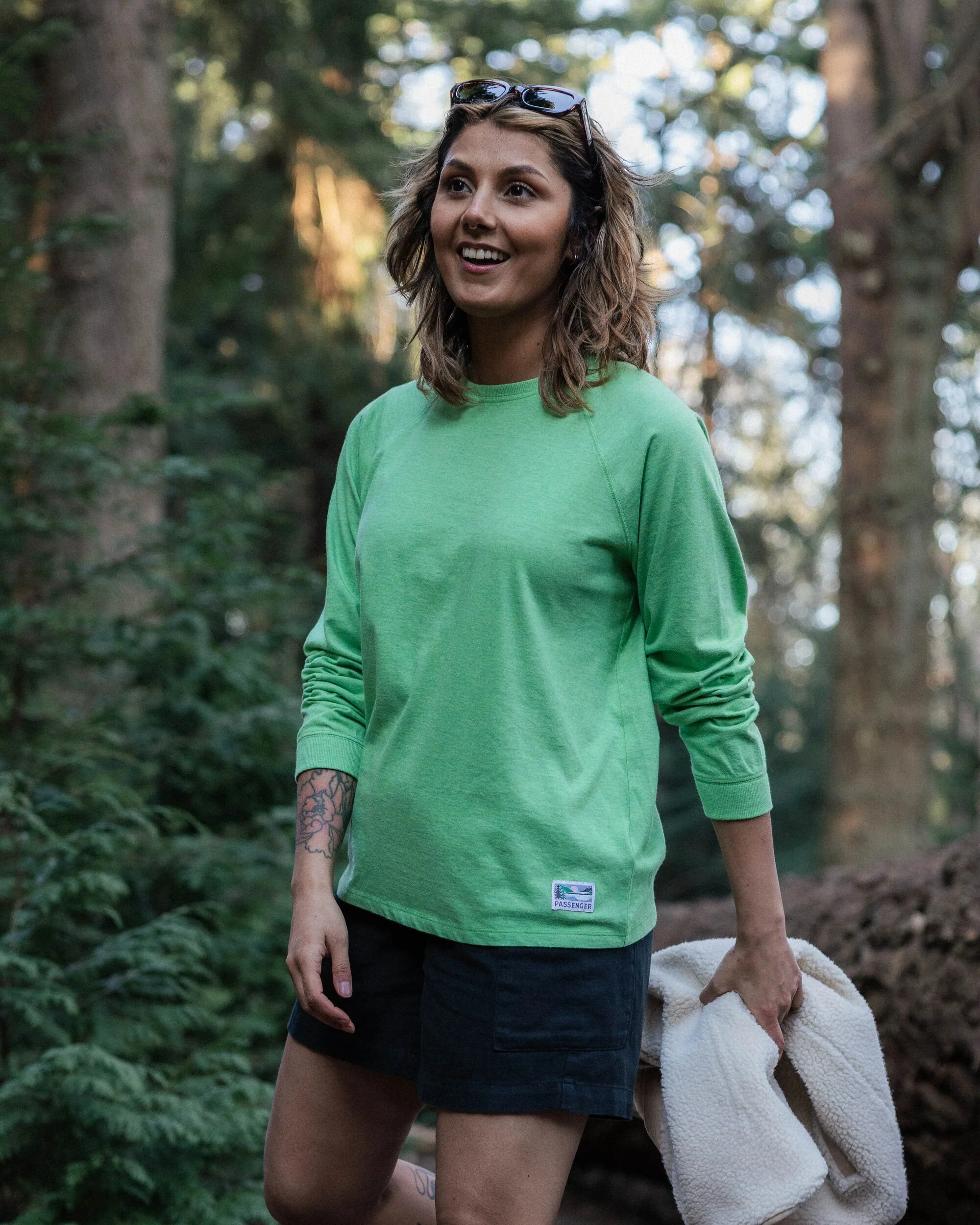 Legacy LS T-Shirt - True Green Marl - Image 3