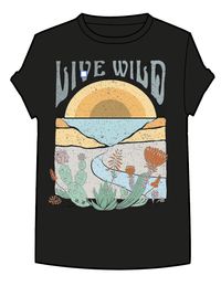 Live Wild T-Shirt - Black - Image 6