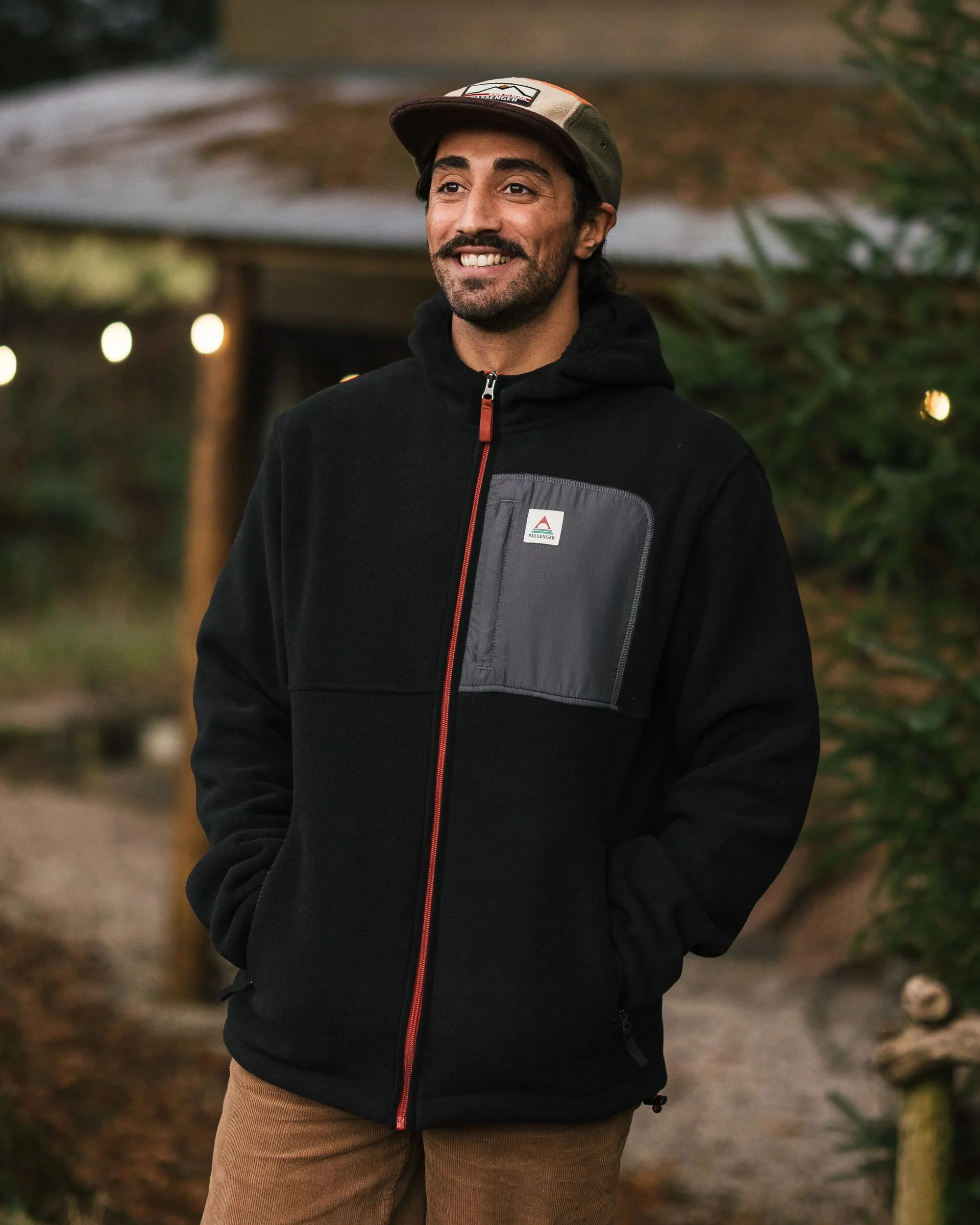 Loch Hooded Polar Fleece - Black
