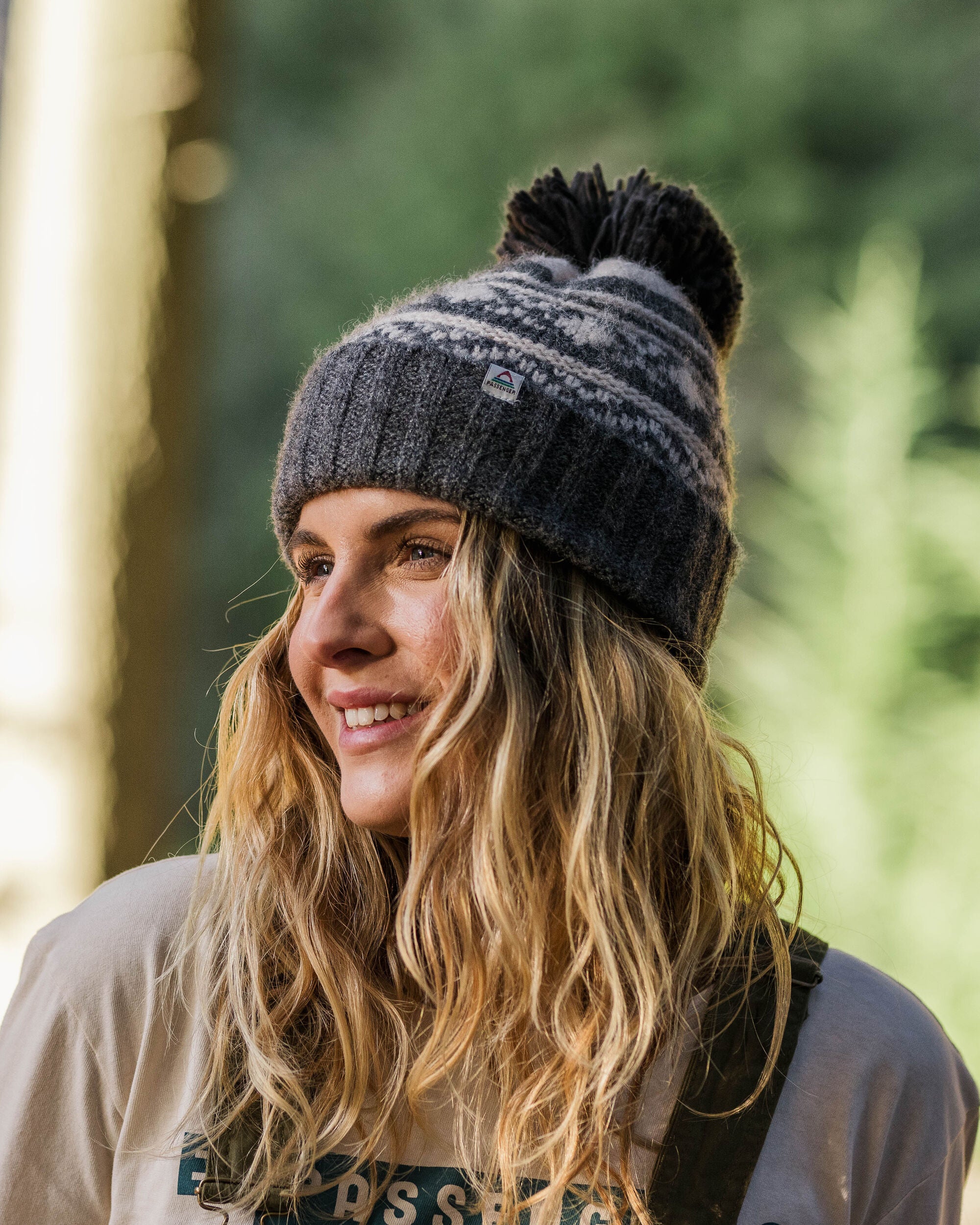 Lodge Bobble Hat - Black - Image 2