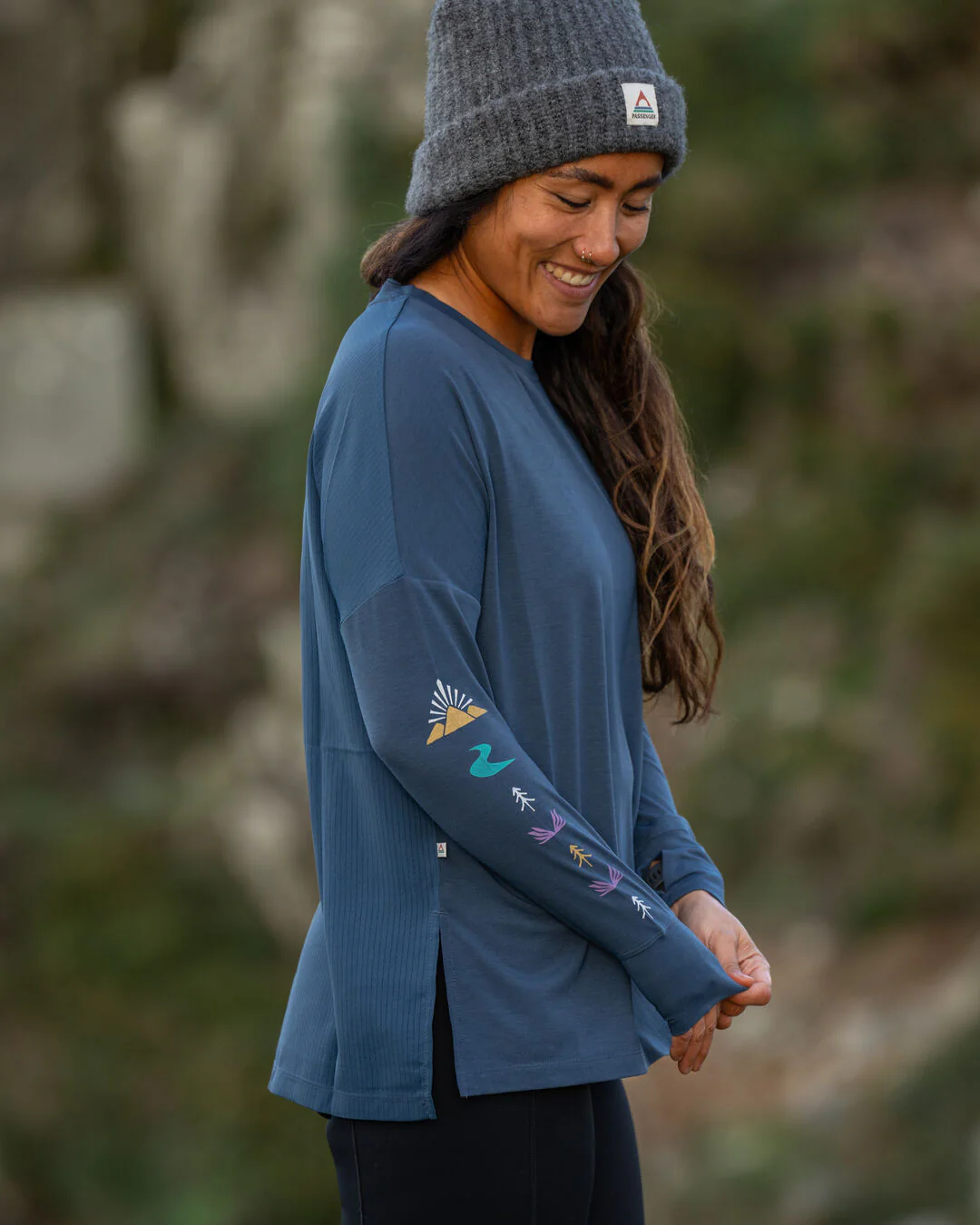 Lotus Active LS Top - Dark Denim - Image 6