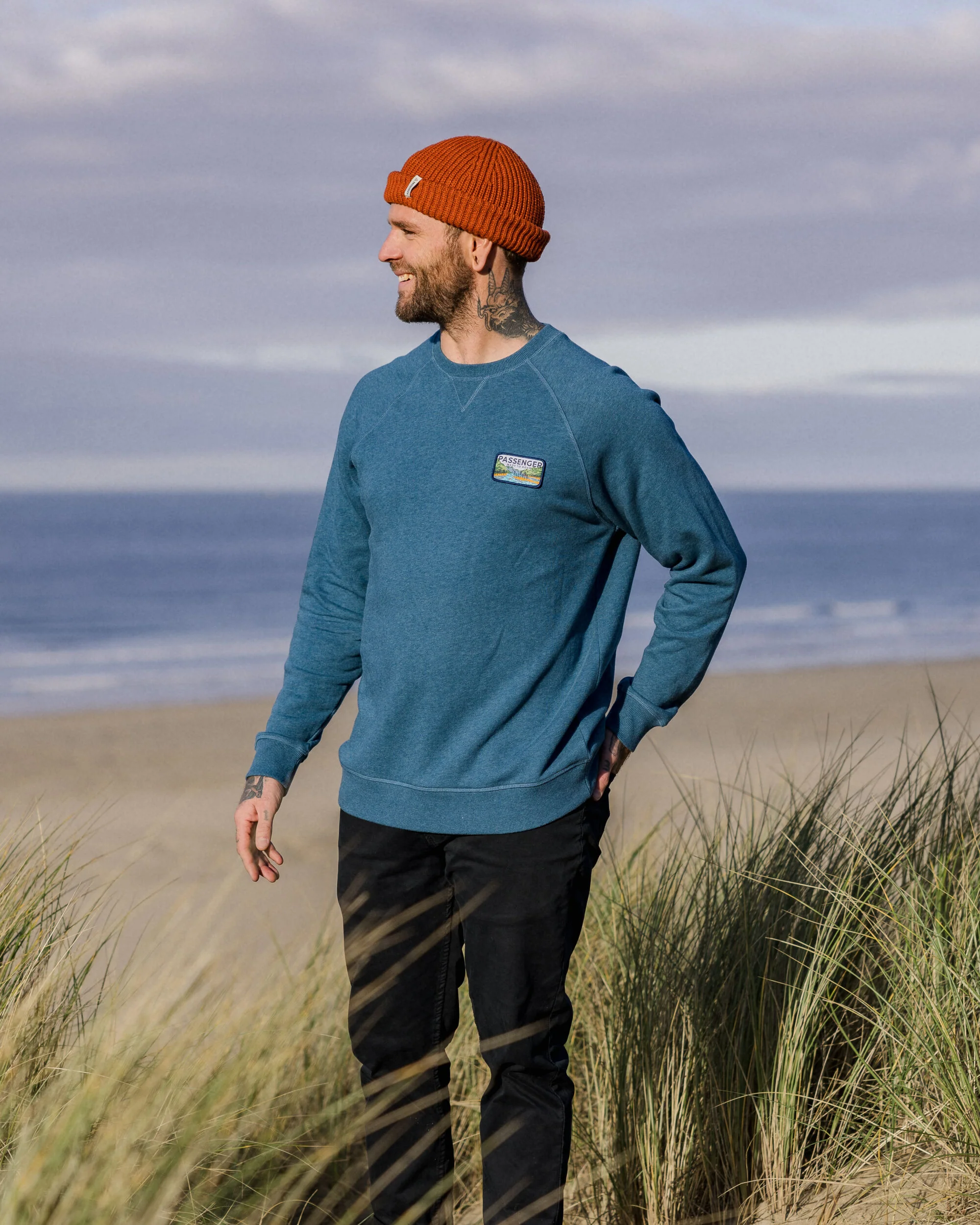 Love The Wild Sweatshirt - Blue Steel Marl - Image 3