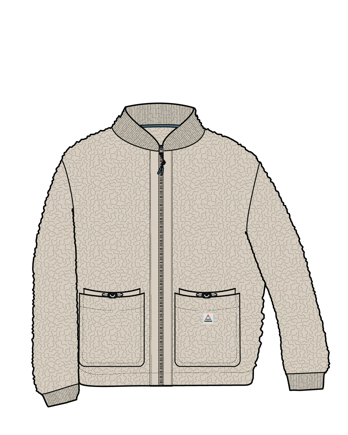 Lucia Sherpa Fleece - Vintage White - Image 9