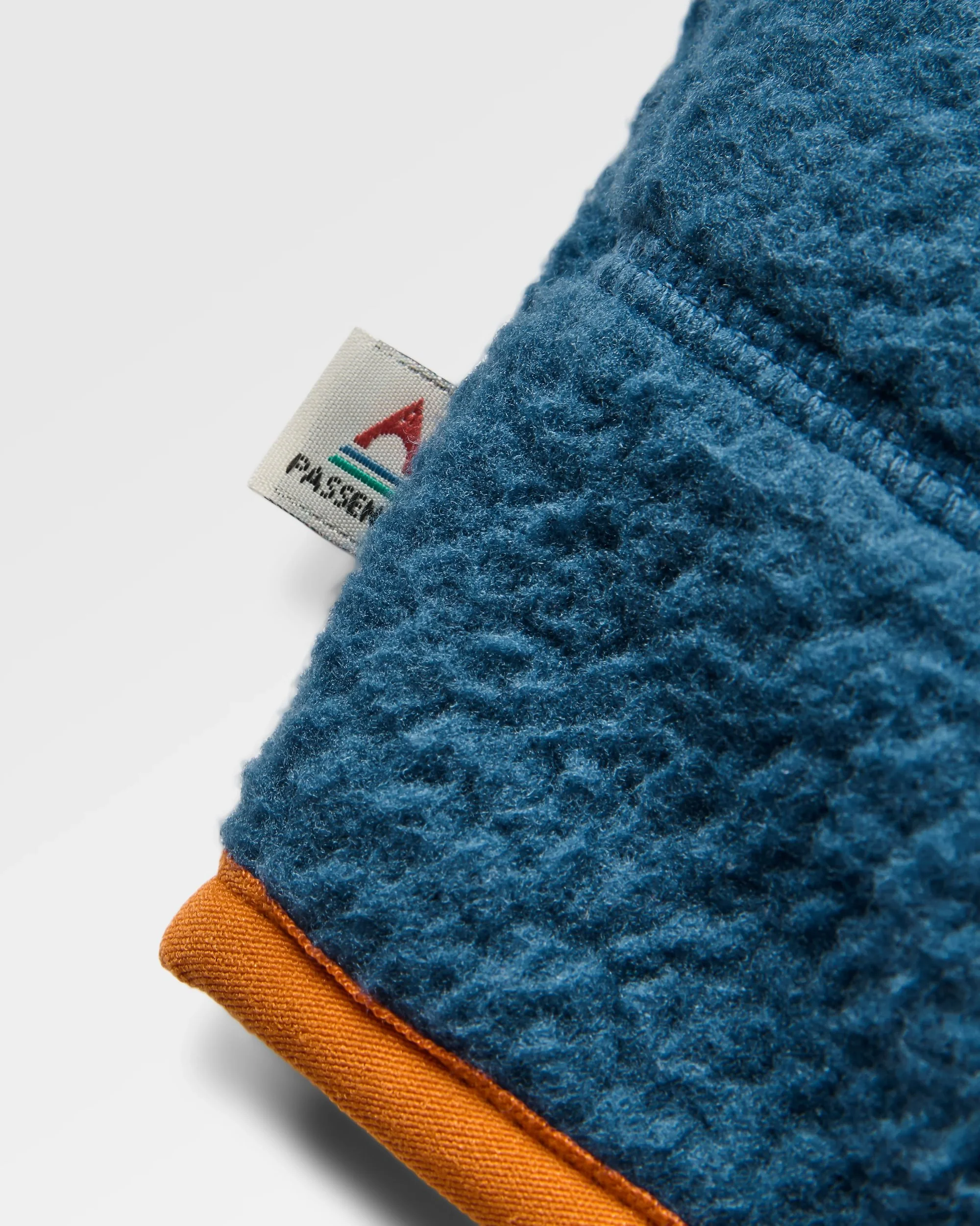 Maine 1/2 Zip Sherpa Fleece - Stormy Blue/Dark Denim - Image 6