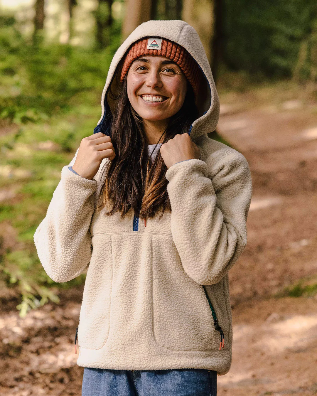 Maine 1/2 Zip Sherpa Fleece - Oatmeal - Image 3