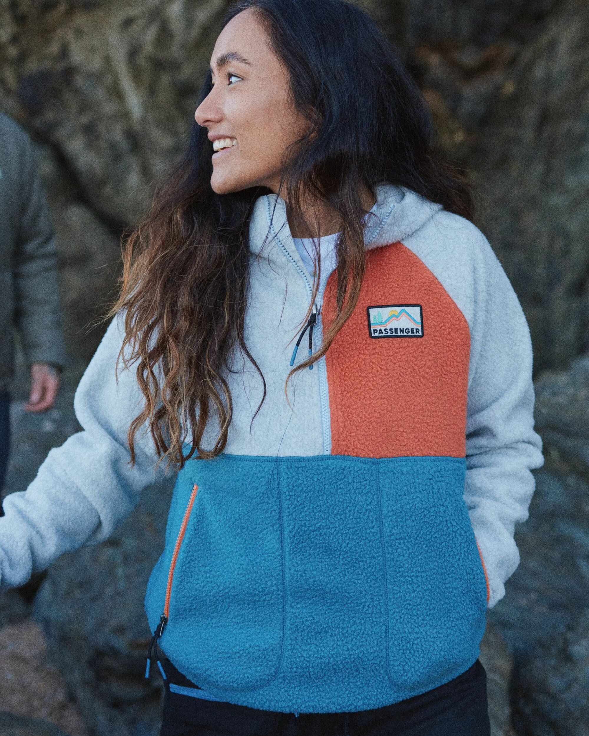 Maine 1/2 Zip Sherpa Fleece - Blue Steel