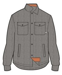 Maple Polar Fleece Shirt - Grey Marl 2 - Image 10