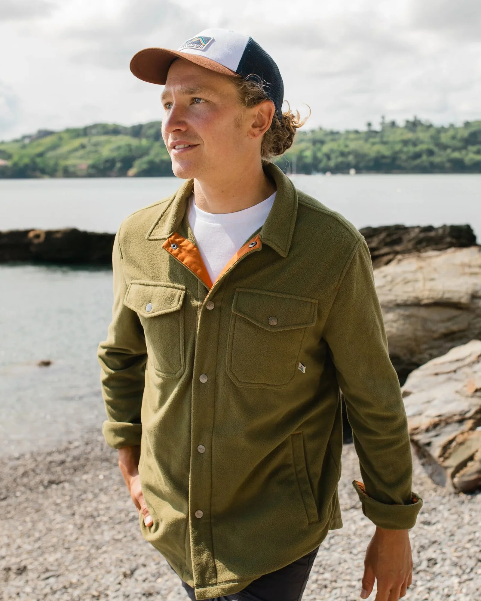 Maple Polar Fleece Shirt - Khaki - Image 2