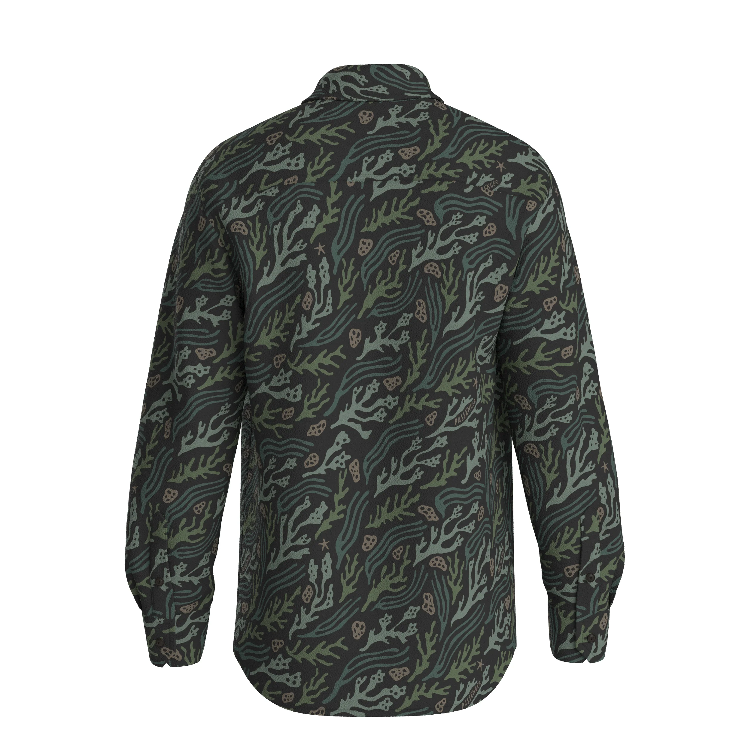 Maple Polar Fleece Shirt - Ocean Current Black - Image 15