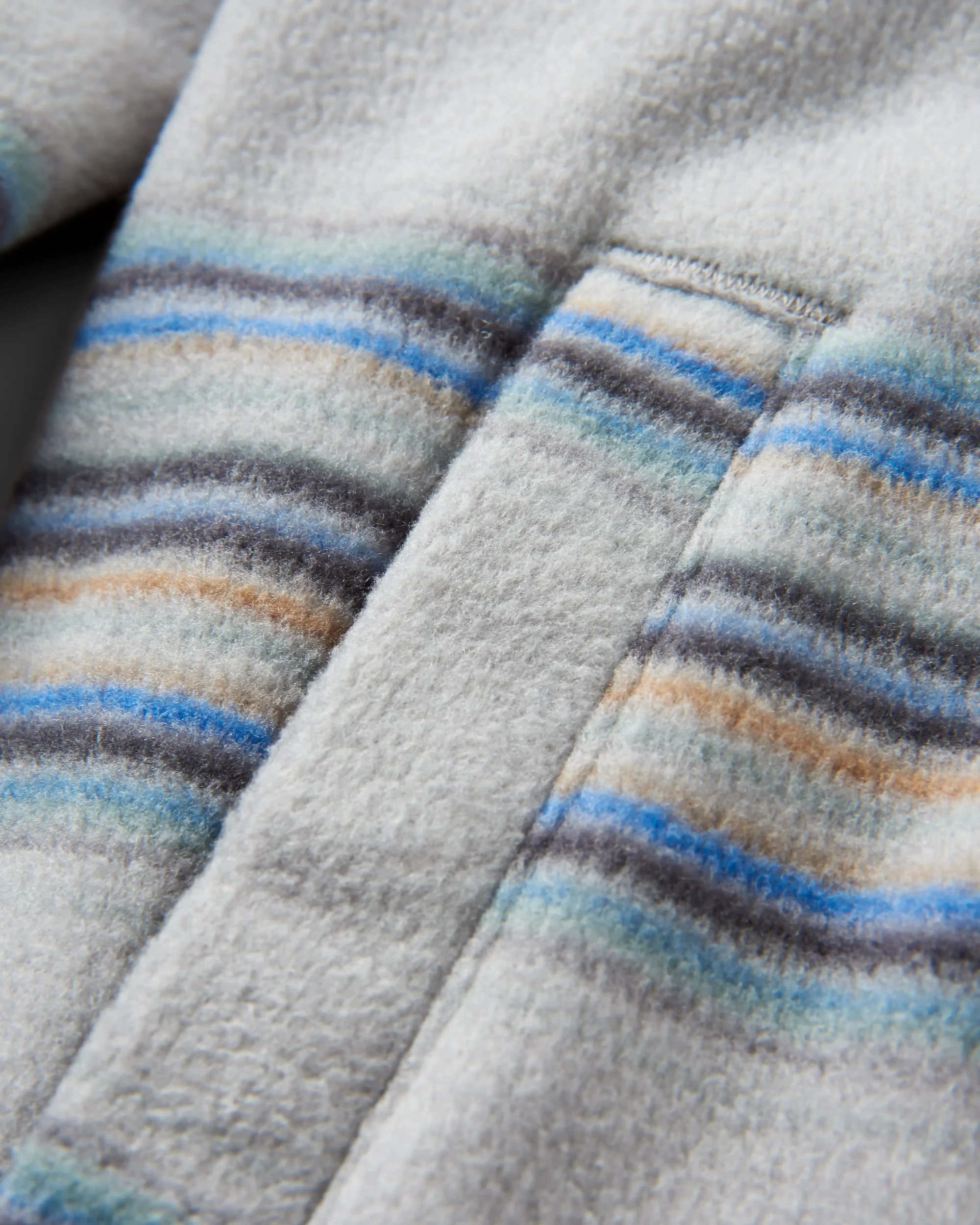 Maple Polar Fleece Shirt - Steel Grey Stripe - Image 5