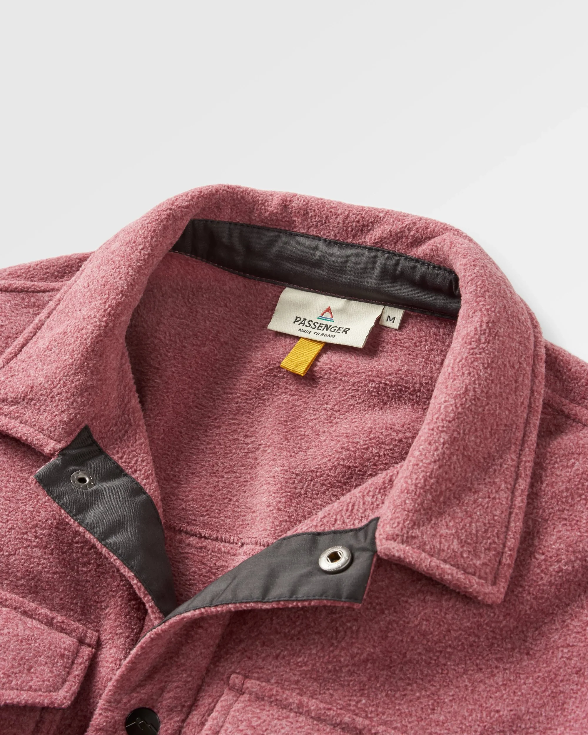 Maple Polar Fleece Shirt - Wine Marl - Image 5