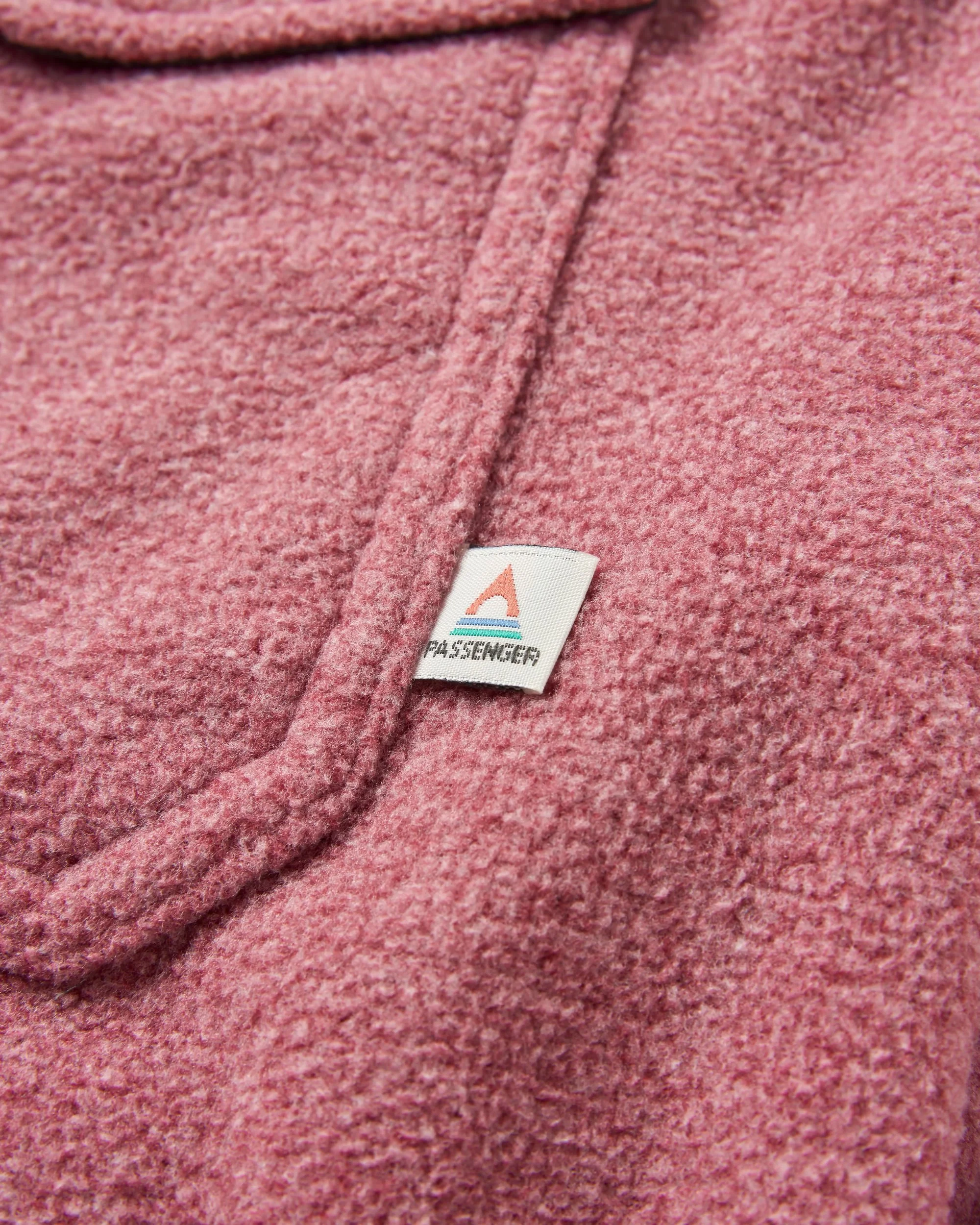 Maple Polar Fleece Shirt - Wine Marl - Image 7