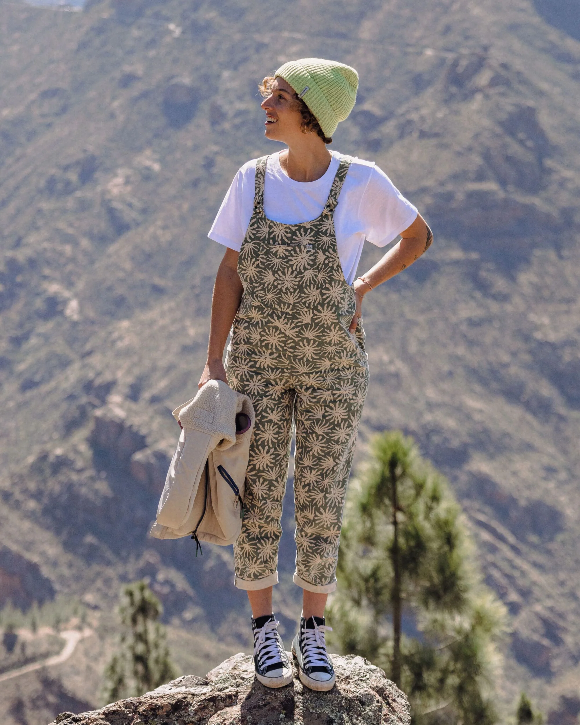Meadows Organic Cotton Cord Dungarees - Seaweed Pistachio - Image 5